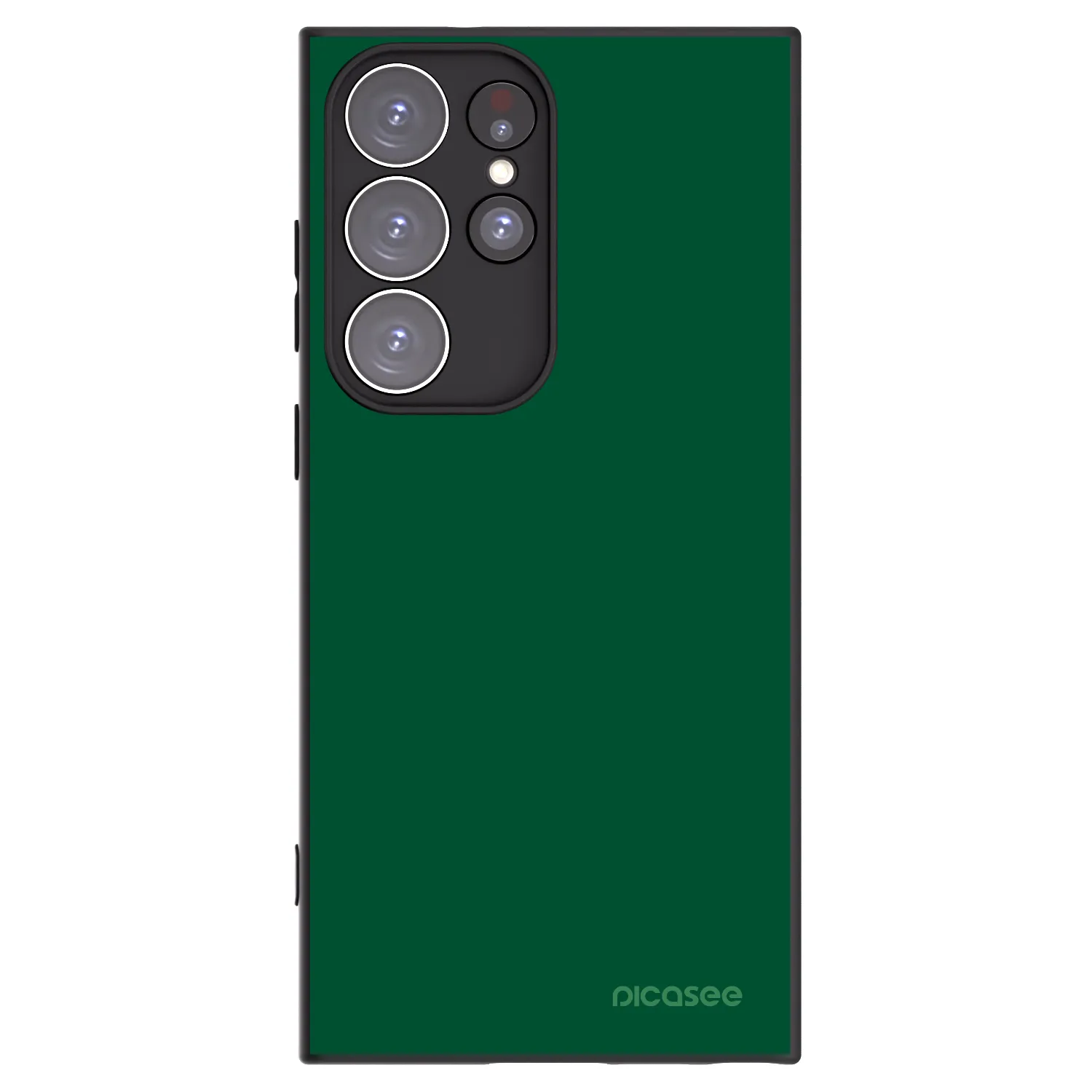 Picasee fekete szilikon tok az alábbi mobiltelefonokra Samsung Galaxy S23 Ultra 5G - Green Gleam