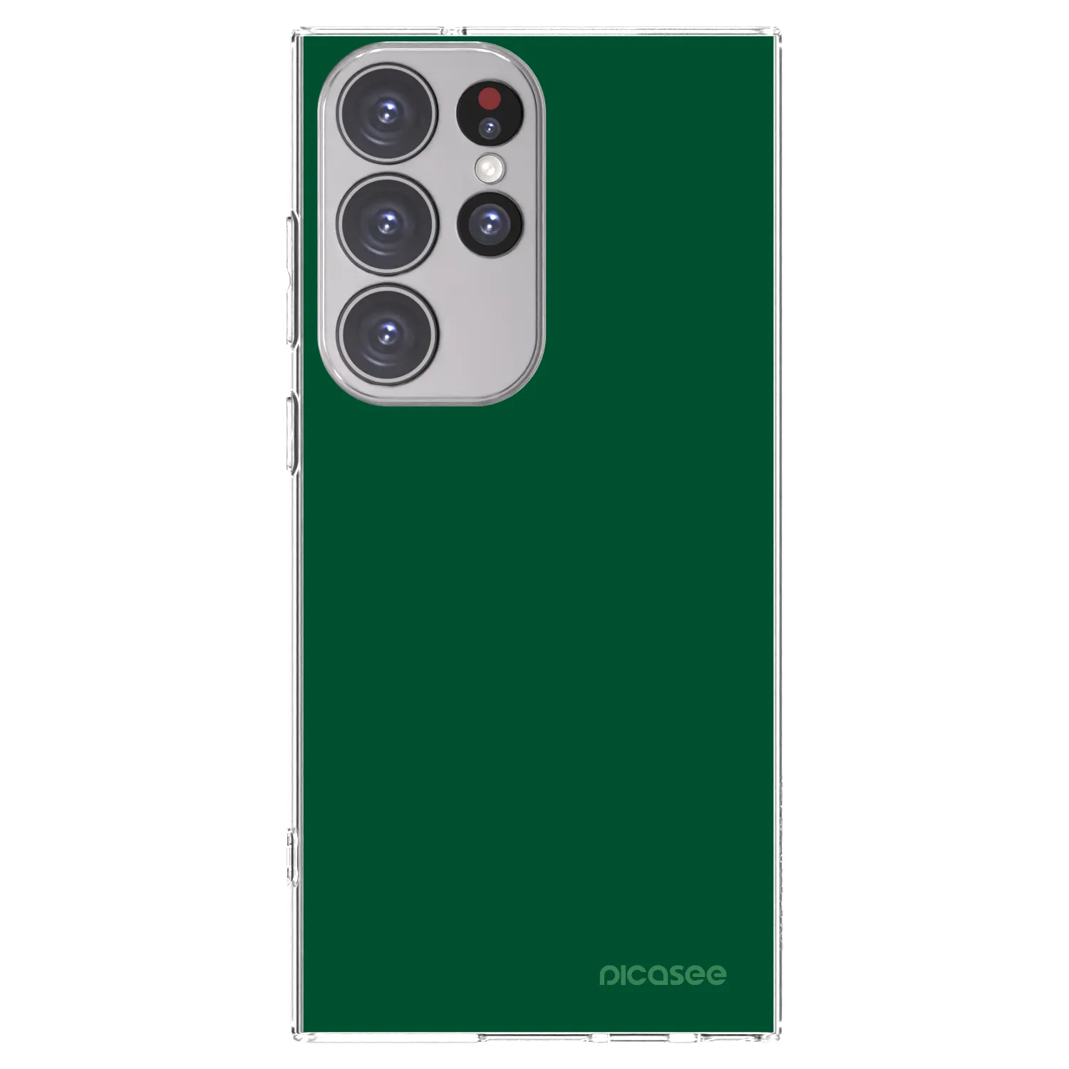 Picasee átlátszó szilikon tok az alábbi mobiltelefonokra Samsung Galaxy S23 Ultra 5G - Green Gleam