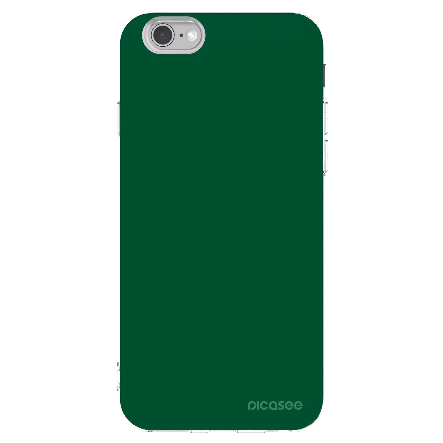 Picasee átlátszó szilikon tok az alábbi mobiltelefonokra Apple iPhone 6/6S - Green Gleam
