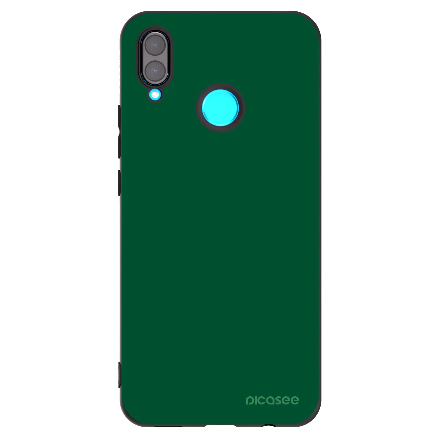 Picasee fekete szilikon tok az alábbi mobiltelefonokra Huawei Nova 3 - Green Gleam