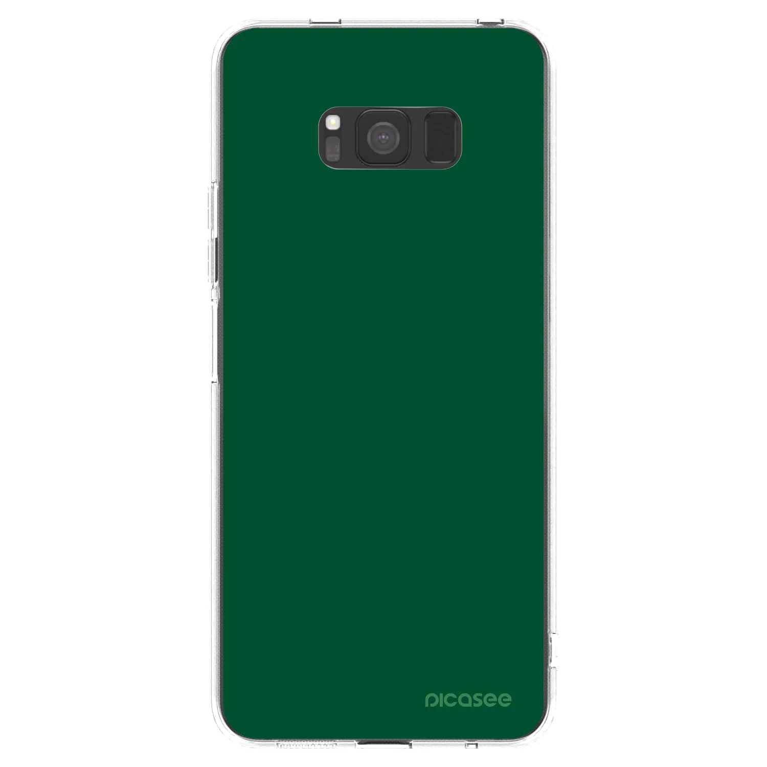 Picasee átlátszó szilikon tok az alábbi mobiltelefonokra Samsung Galaxy S8 G950F - Green Gleam