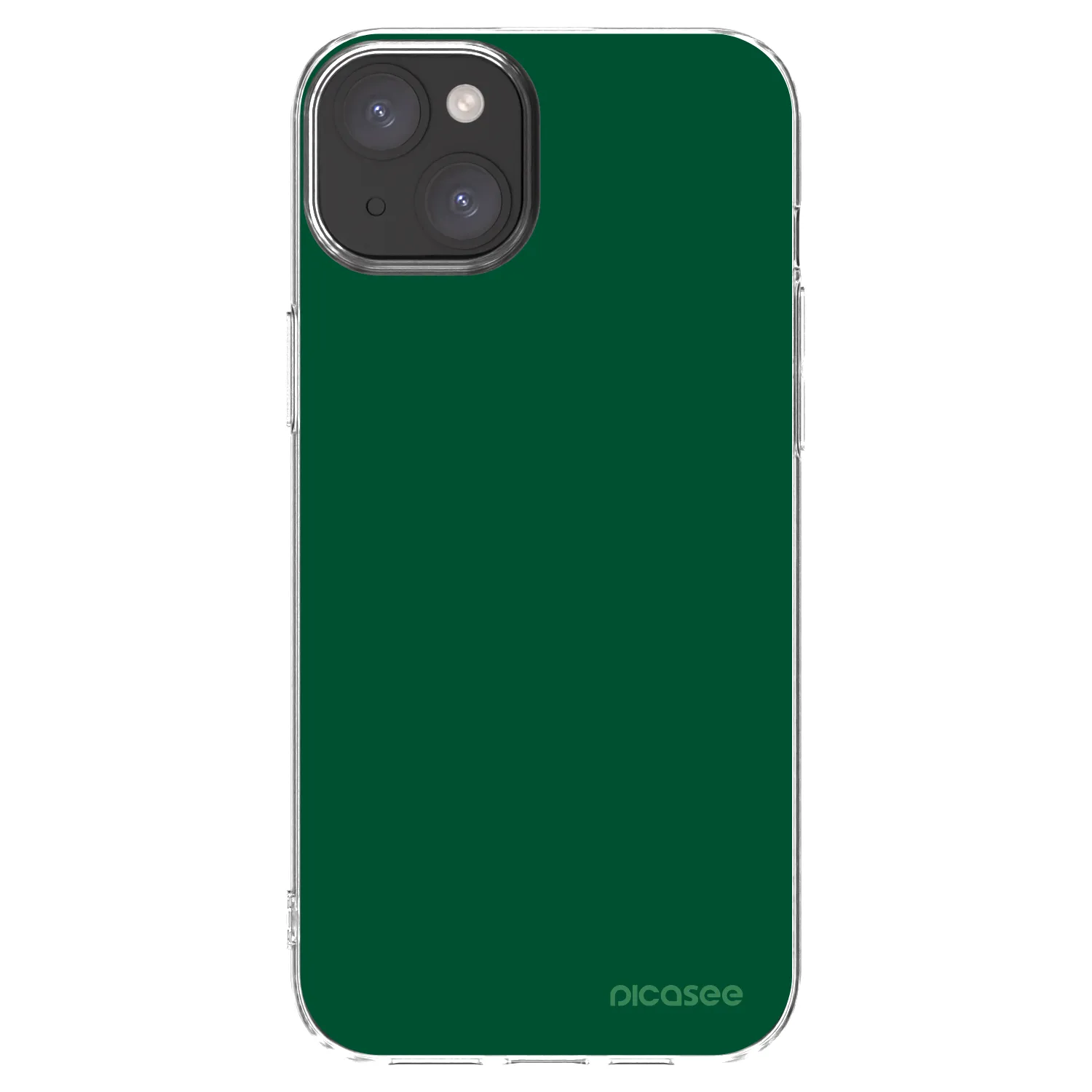 Picasee átlátszó szilikon tok az alábbi mobiltelefonokra Apple iPhone 15 Plus - Green Gleam