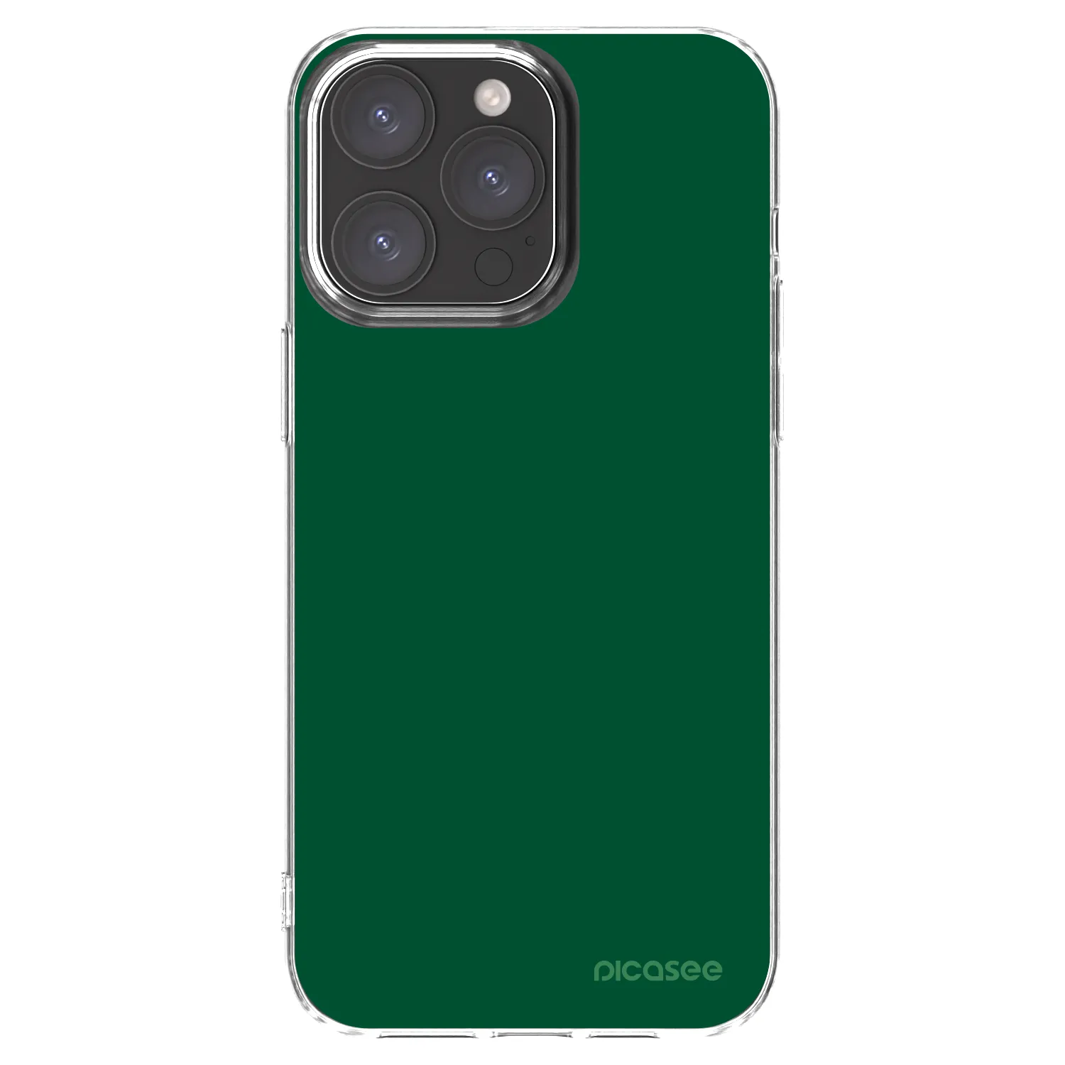 Picasee átlátszó szilikon tok az alábbi mobiltelefonokra Apple iPhone 15 Pro Max - Green Gleam
