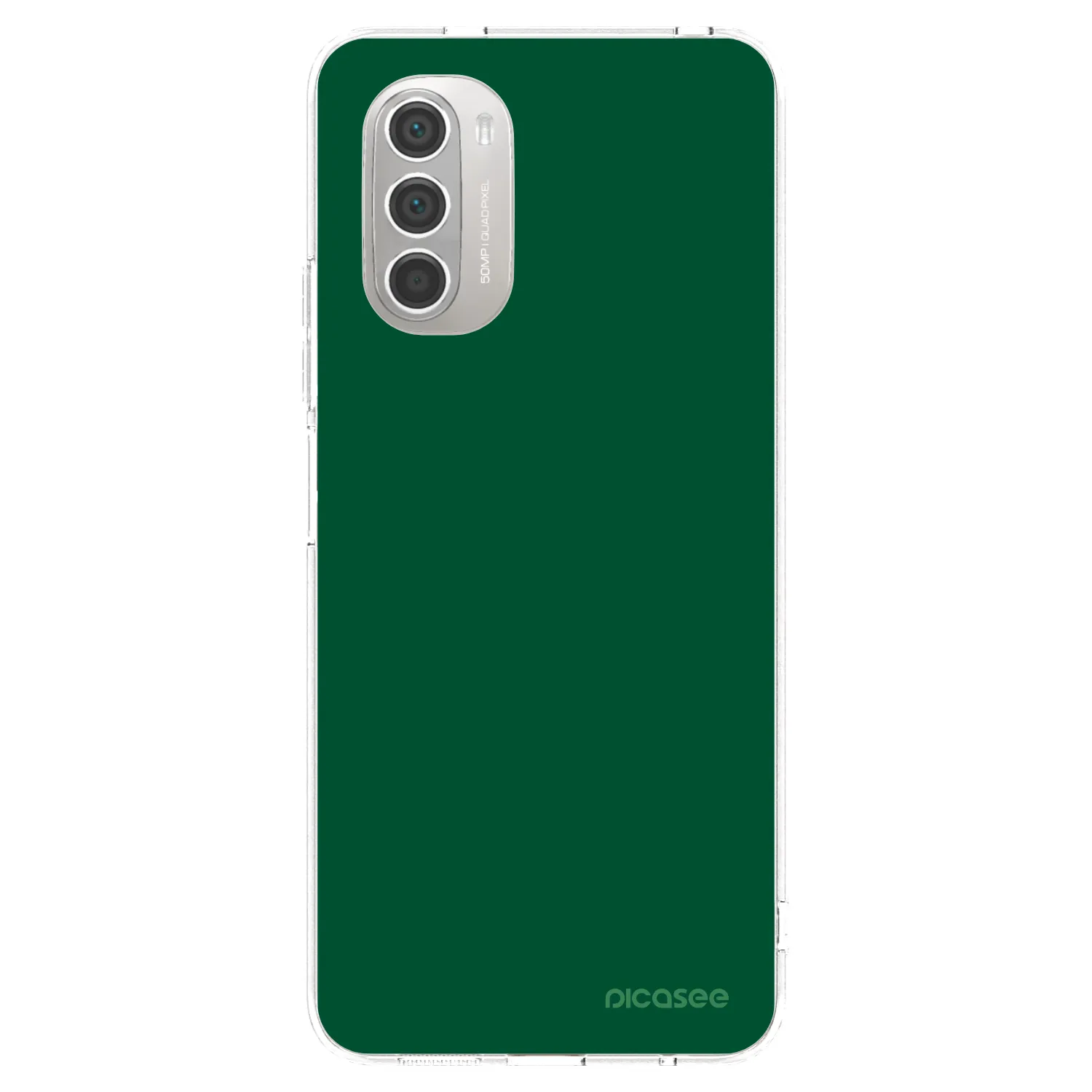 Picasee átlátszó szilikon tok az alábbi mobiltelefonokra Motorola Moto G51 - Green Gleam