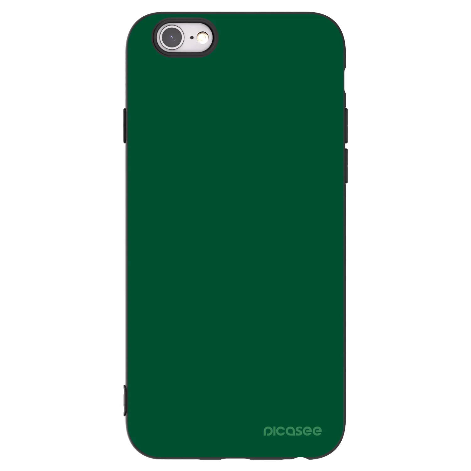 Picasee fekete szilikon tok az alábbi mobiltelefonokra Apple iPhone 6/6S - Green Gleam