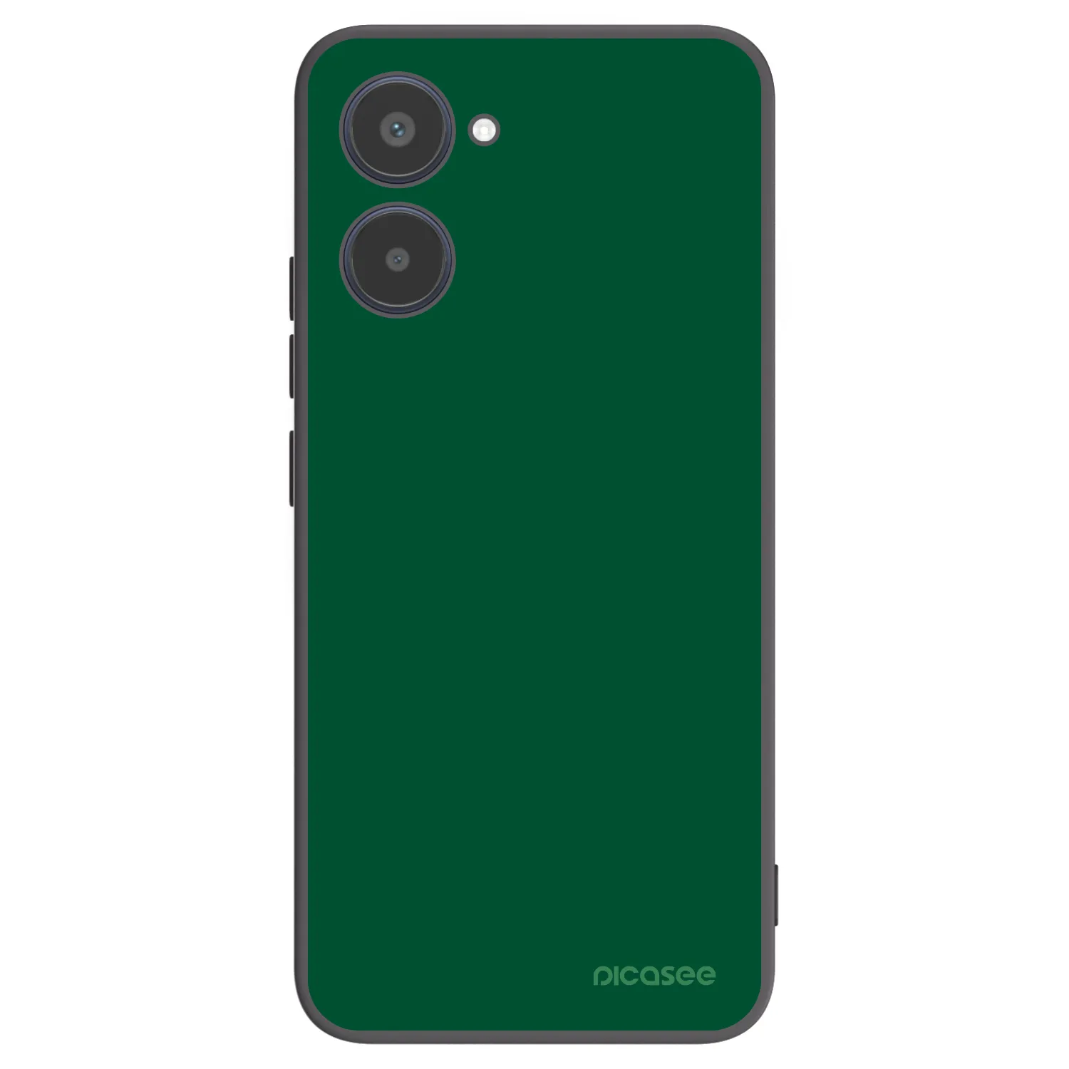 Picasee fekete szilikon tok az alábbi mobiltelefonokra Realme 10 4G - Green Gleam