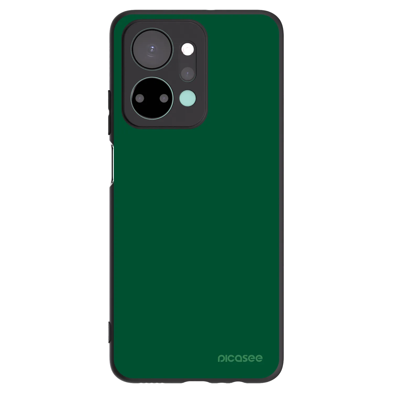 Picasee fekete szilikon tok az alábbi mobiltelefonokra Honor X7a - Green Gleam