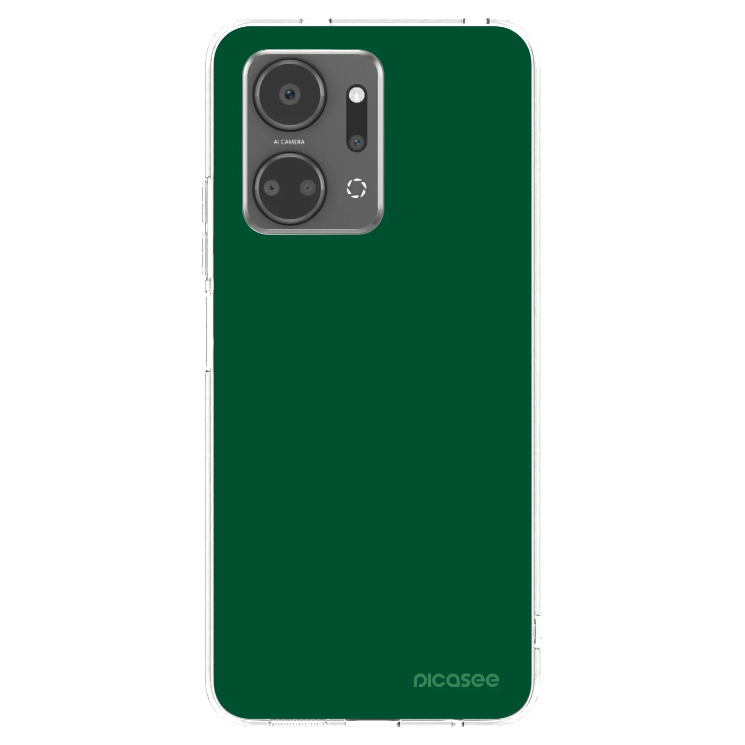 Picasee átlátszó szilikon tok az alábbi mobiltelefonokra Honor X7a - Green Gleam
