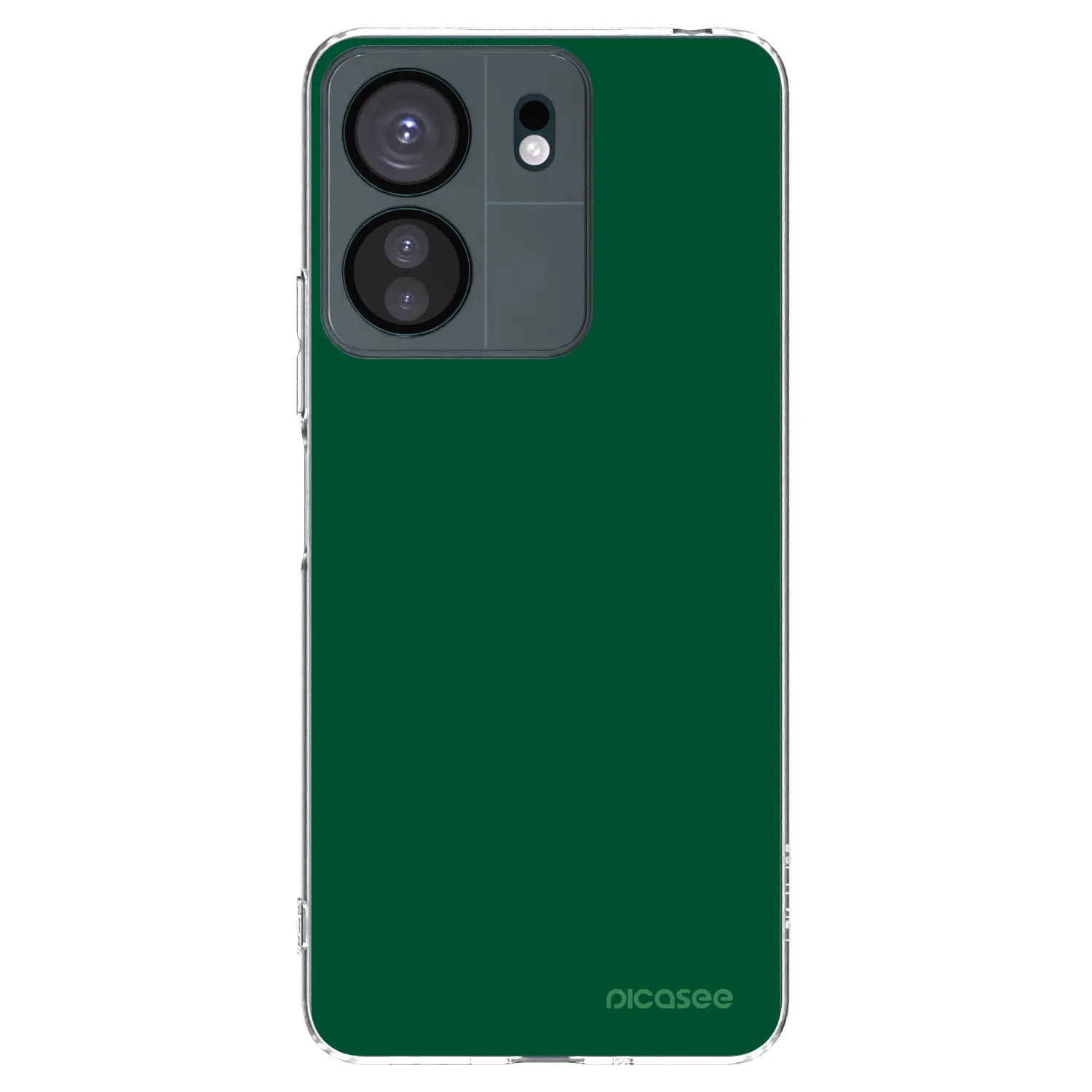 Picasee átlátszó szilikon tok az alábbi mobiltelefonokra Xiaomi Redmi 13C 4G - Green Gleam