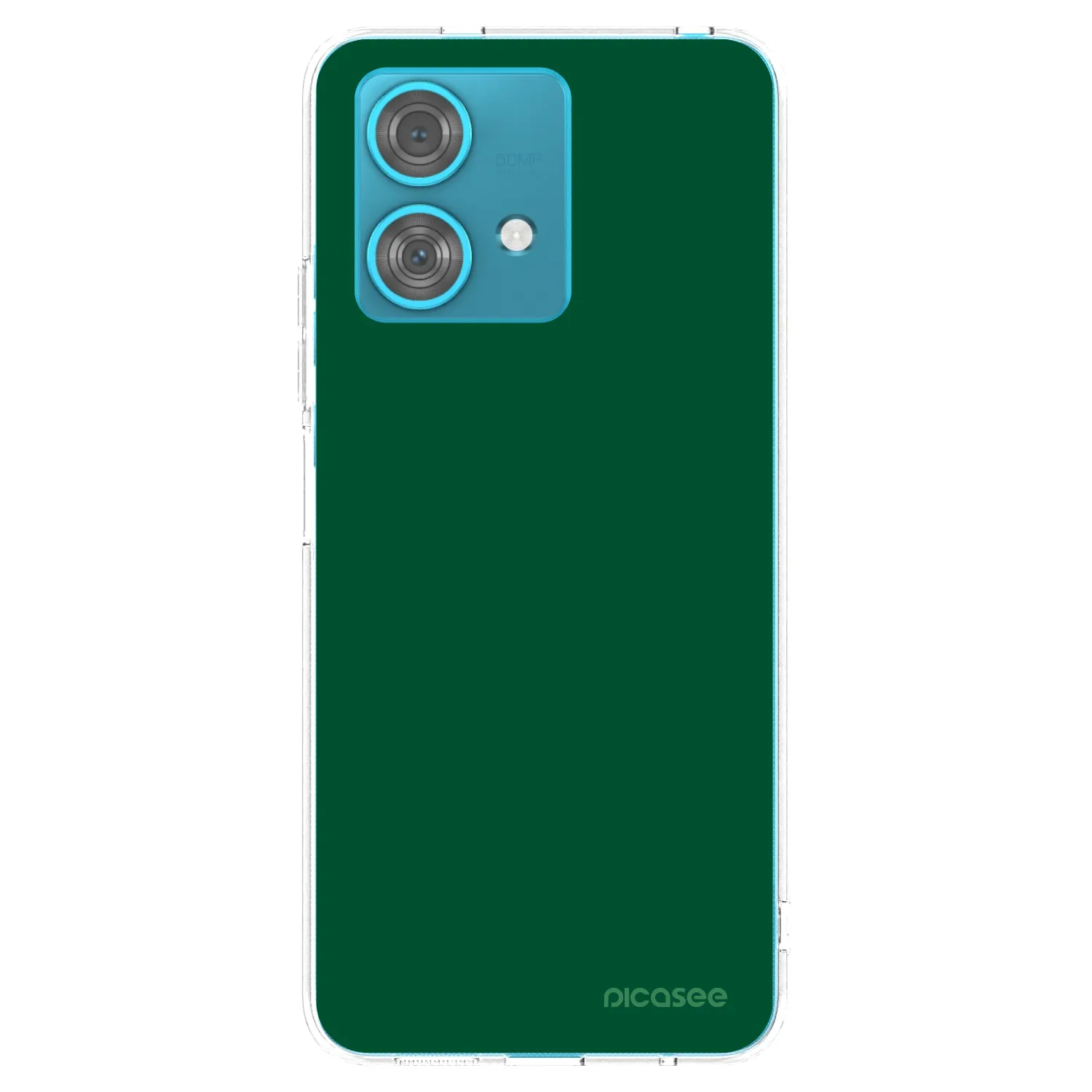 Picasee átlátszó szilikon tok az alábbi mobiltelefonokra Motorola Edge 40 Neo - Green Gleam