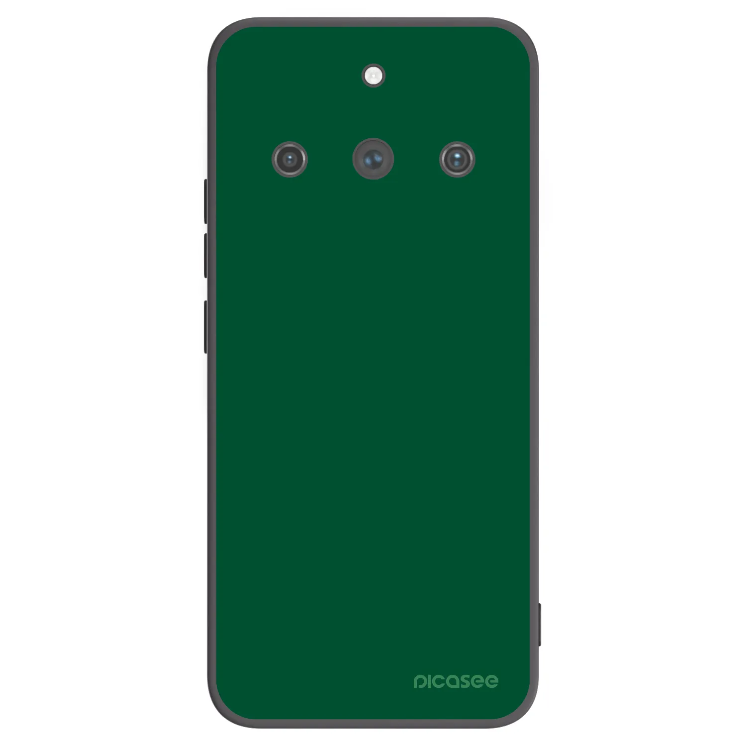 Picasee fekete szilikon tok az alábbi mobiltelefonokra Realme 11 Pro+ - Green Gleam