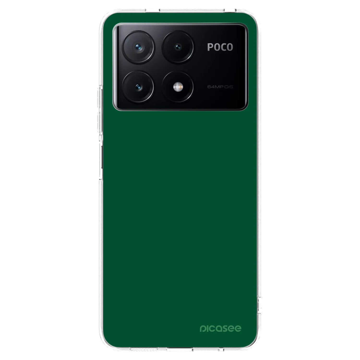 Picasee átlátszó szilikon tok az alábbi mobiltelefonokra Xiaomi Poco X6 Pro - Green Gleam