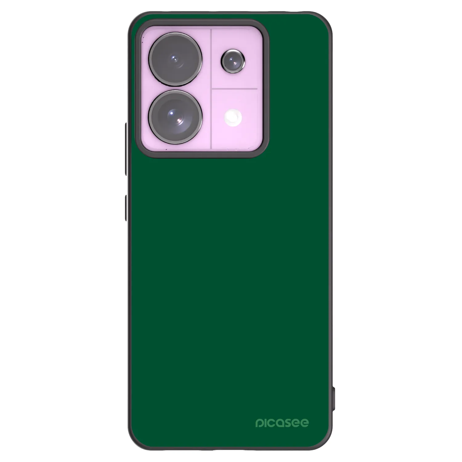 Picasee fekete szilikon tok az alábbi mobiltelefonokra Xiaomi Redmi Note 13 Pro 5G - Green Gleam