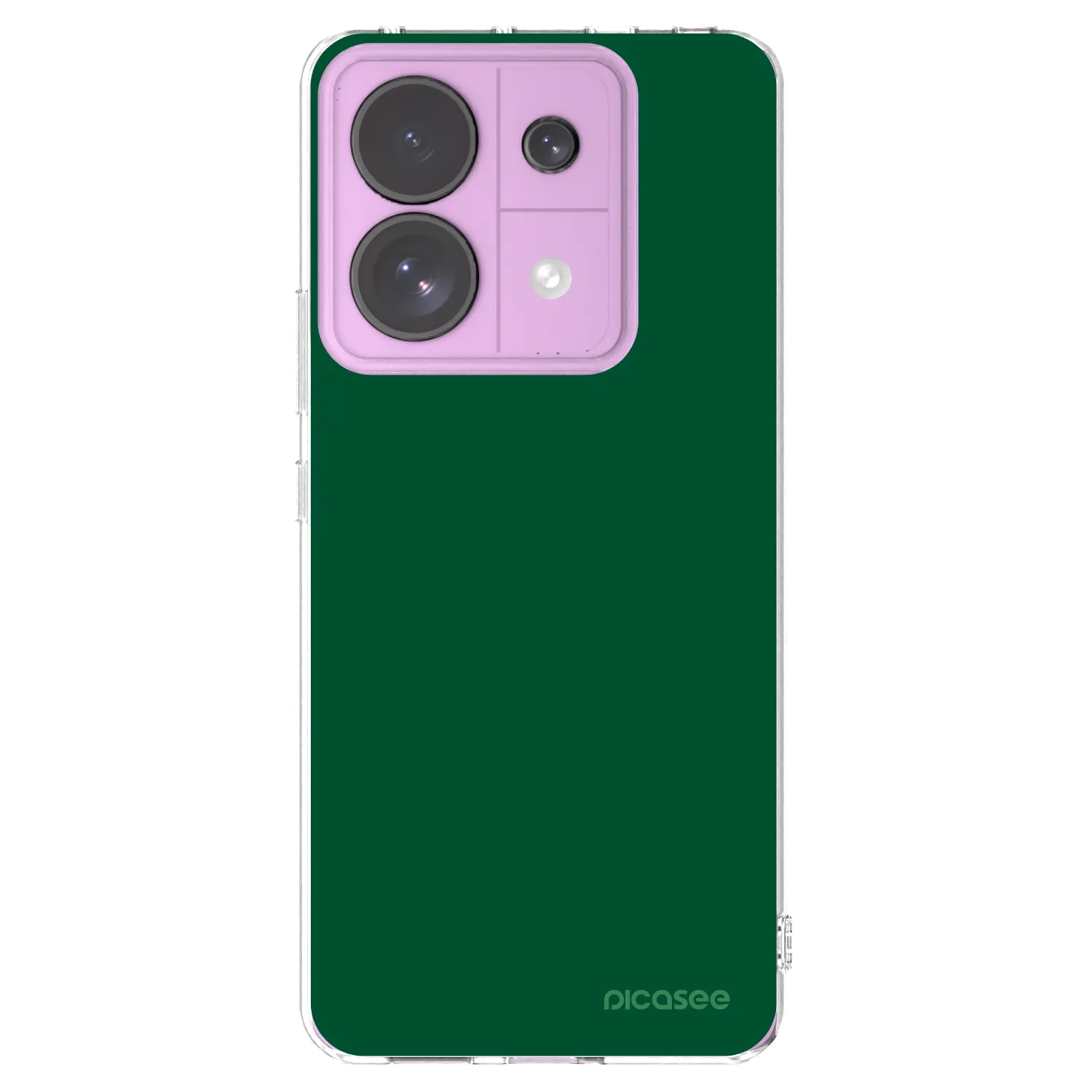 Picasee átlátszó szilikon tok az alábbi mobiltelefonokra Xiaomi Redmi Note 13 Pro 5G - Green Gleam
