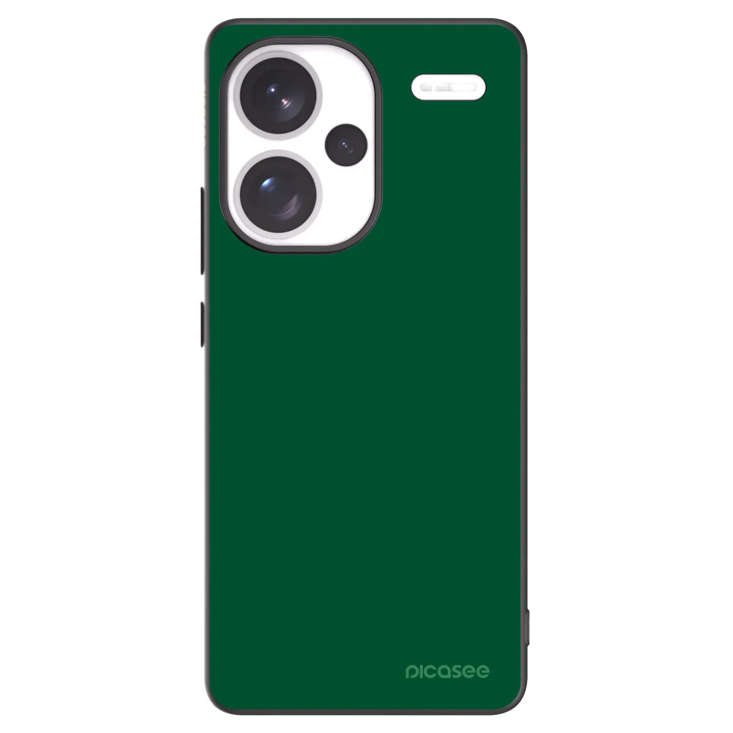 Picasee fekete szilikon tok az alábbi mobiltelefonokra Xiaomi Redmi Note 13 Pro+ 5G - Green Gleam