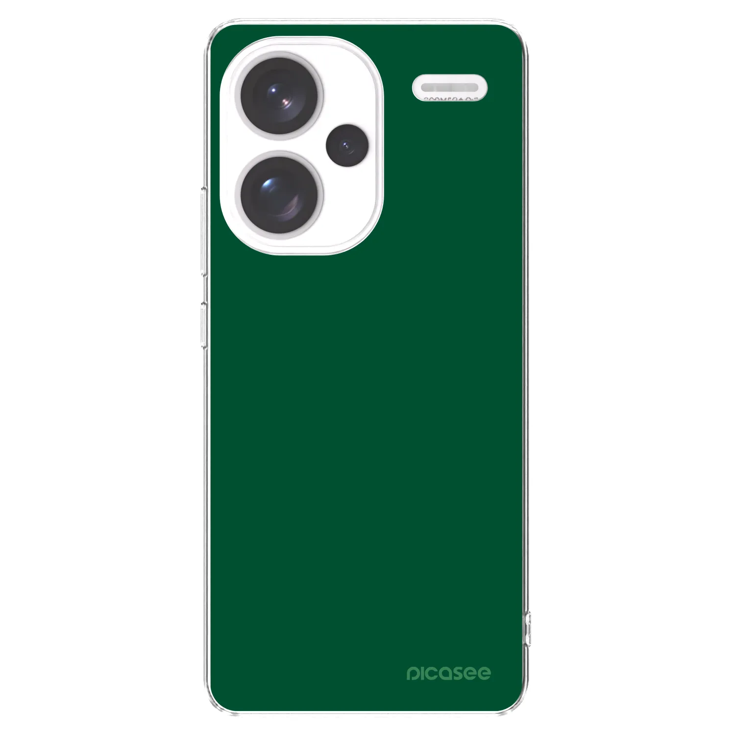 Picasee átlátszó szilikon tok az alábbi mobiltelefonokra Xiaomi Redmi Note 13 Pro+ 5G - Green Gleam