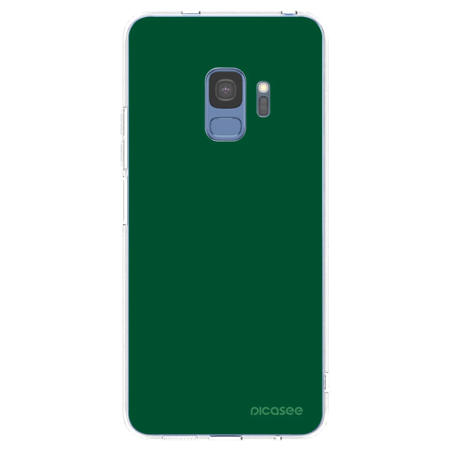 Picasee átlátszó szilikon tok az alábbi mobiltelefonokra Samsung Galaxy S9 G960F - Green Gleam