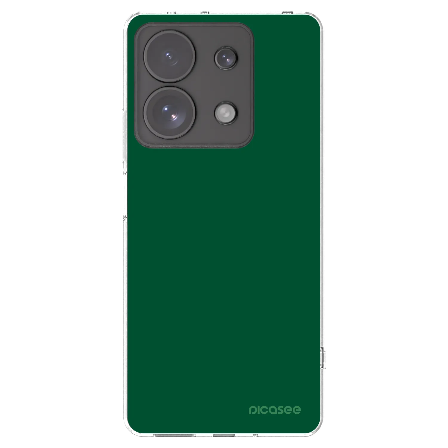 Picasee átlátszó szilikon tok az alábbi mobiltelefonokra Xiaomi Redmi Note 13 Pro 4G - Green Gleam