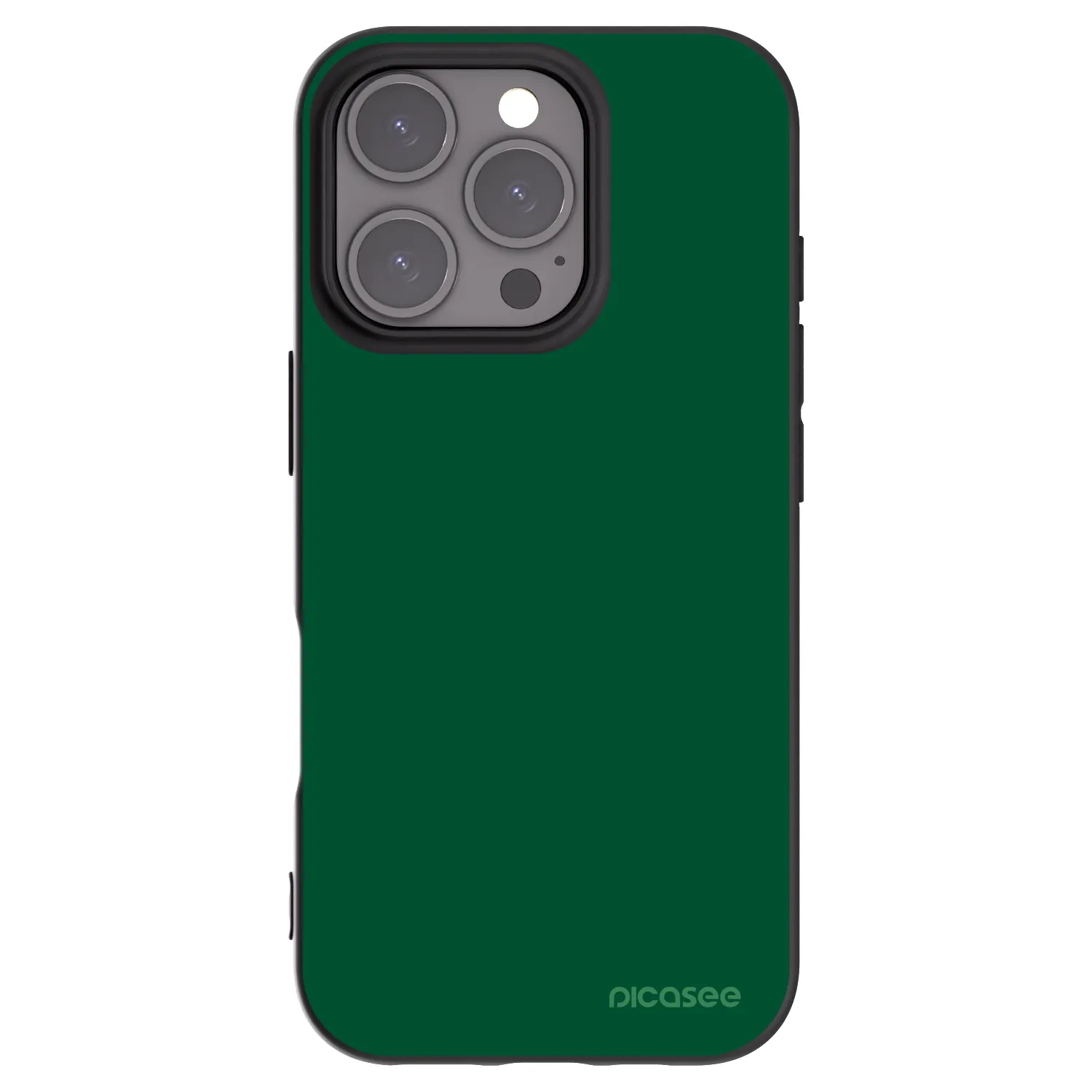 Picasee fekete szilikon tok az alábbi mobiltelefonokra Apple iPhone 16 Pro - Green Gleam
