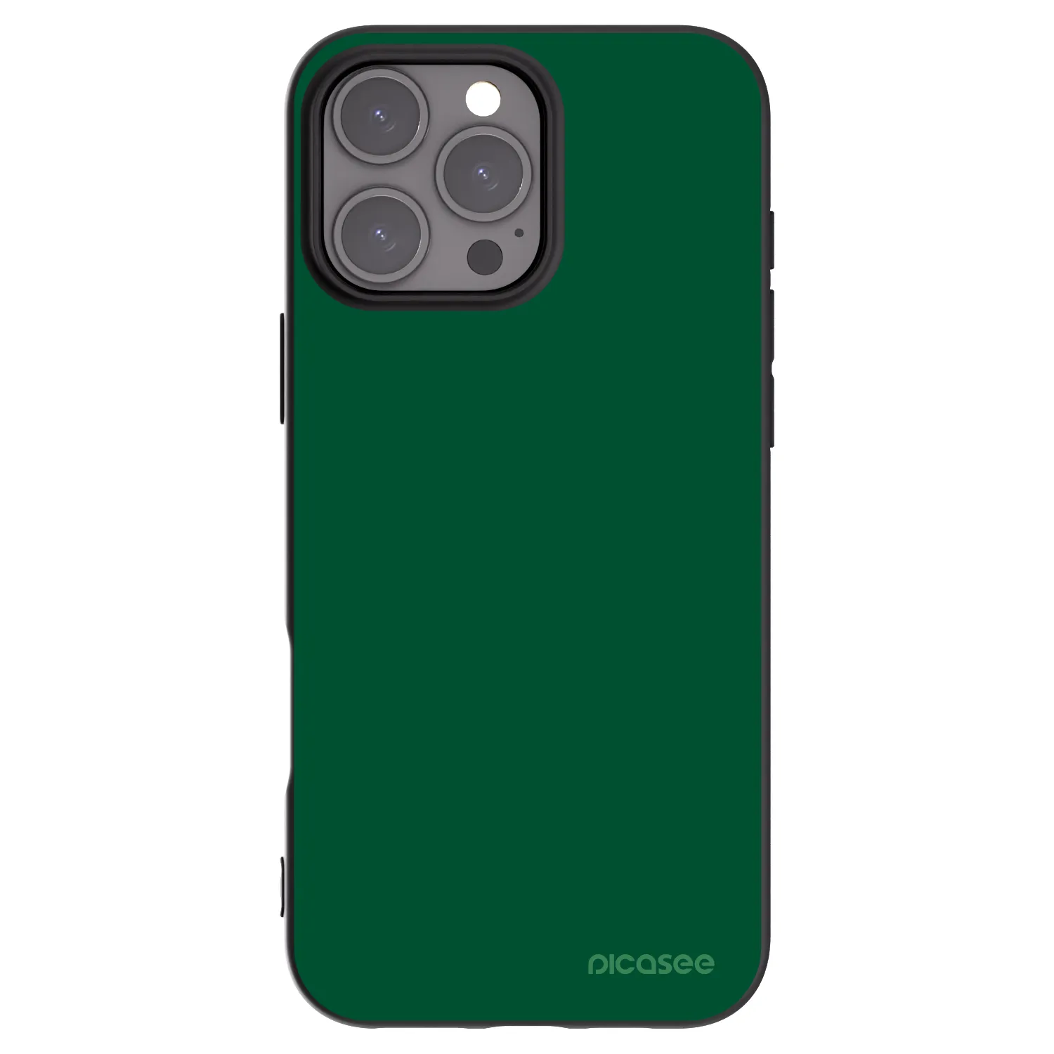 Picasee fekete szilikon tok az alábbi mobiltelefonokra Apple iPhone 16 Pro Max - Green Gleam