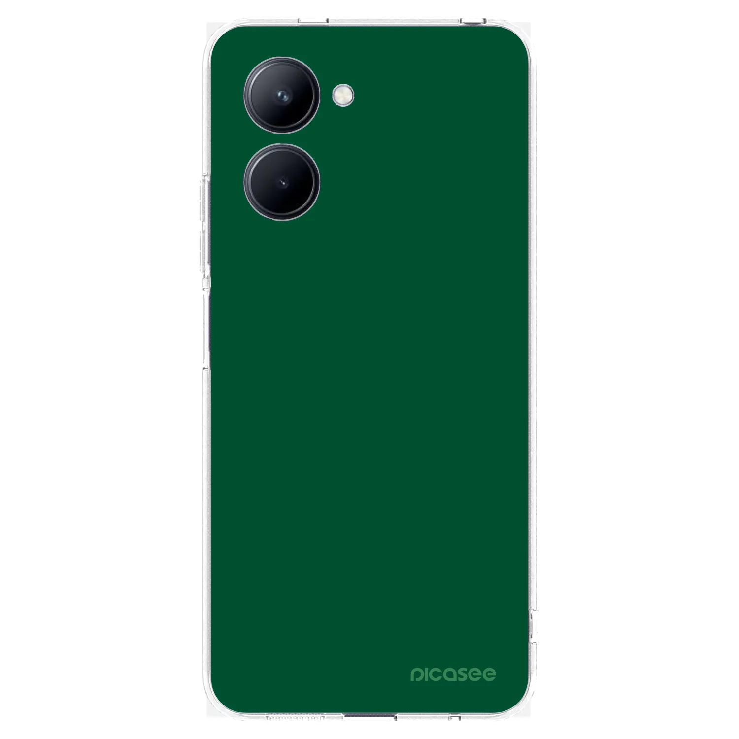 Picasee átlátszó szilikon tok az alábbi mobiltelefonokra Realme C33 (2023) - Green Gleam