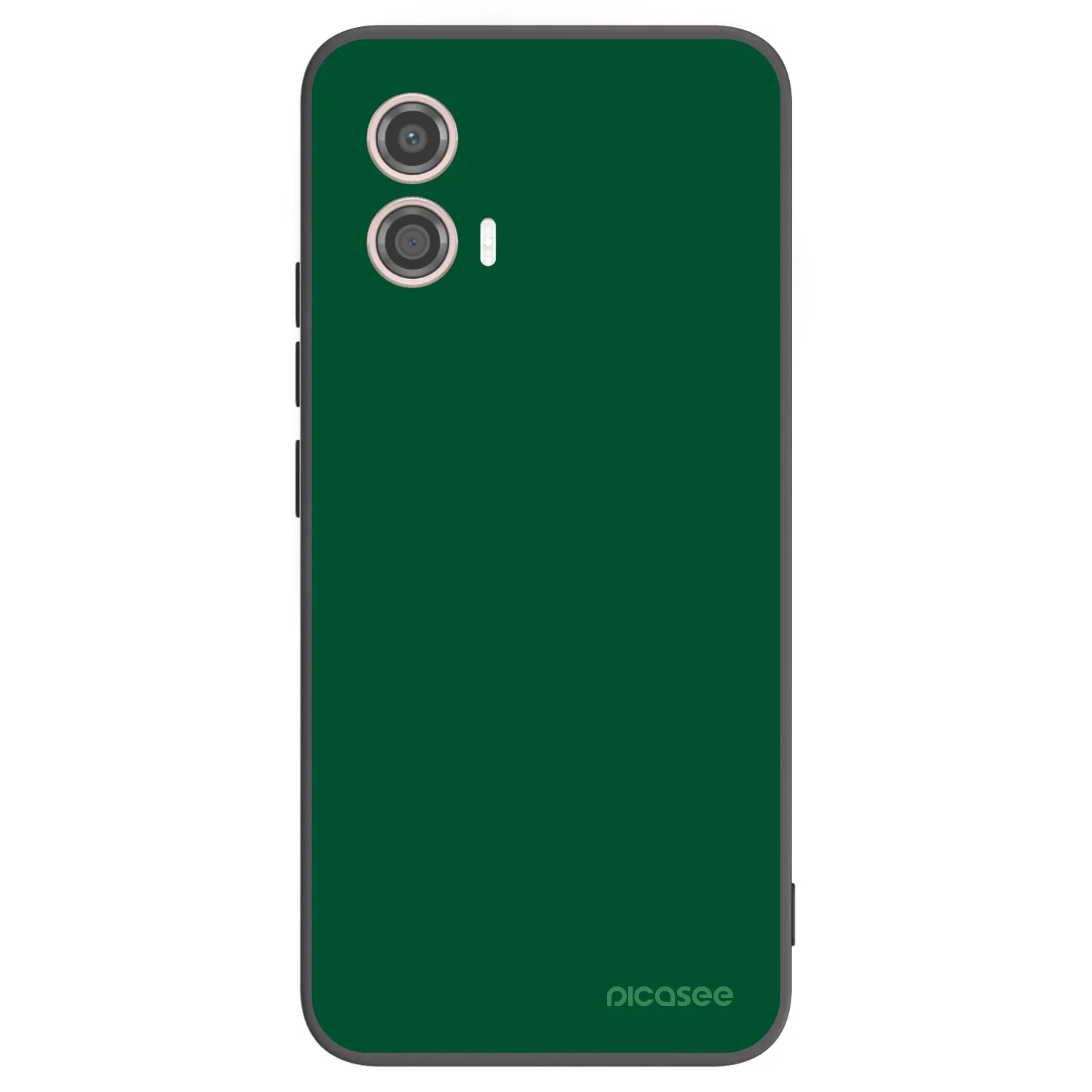 Picasee fekete szilikon tok az alábbi mobiltelefonokra Motorola Moto G53 5G - Green Gleam
