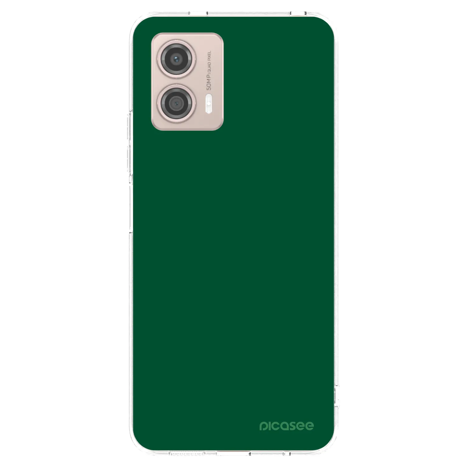 Picasee átlátszó szilikon tok az alábbi mobiltelefonokra Motorola Moto G53 5G - Green Gleam