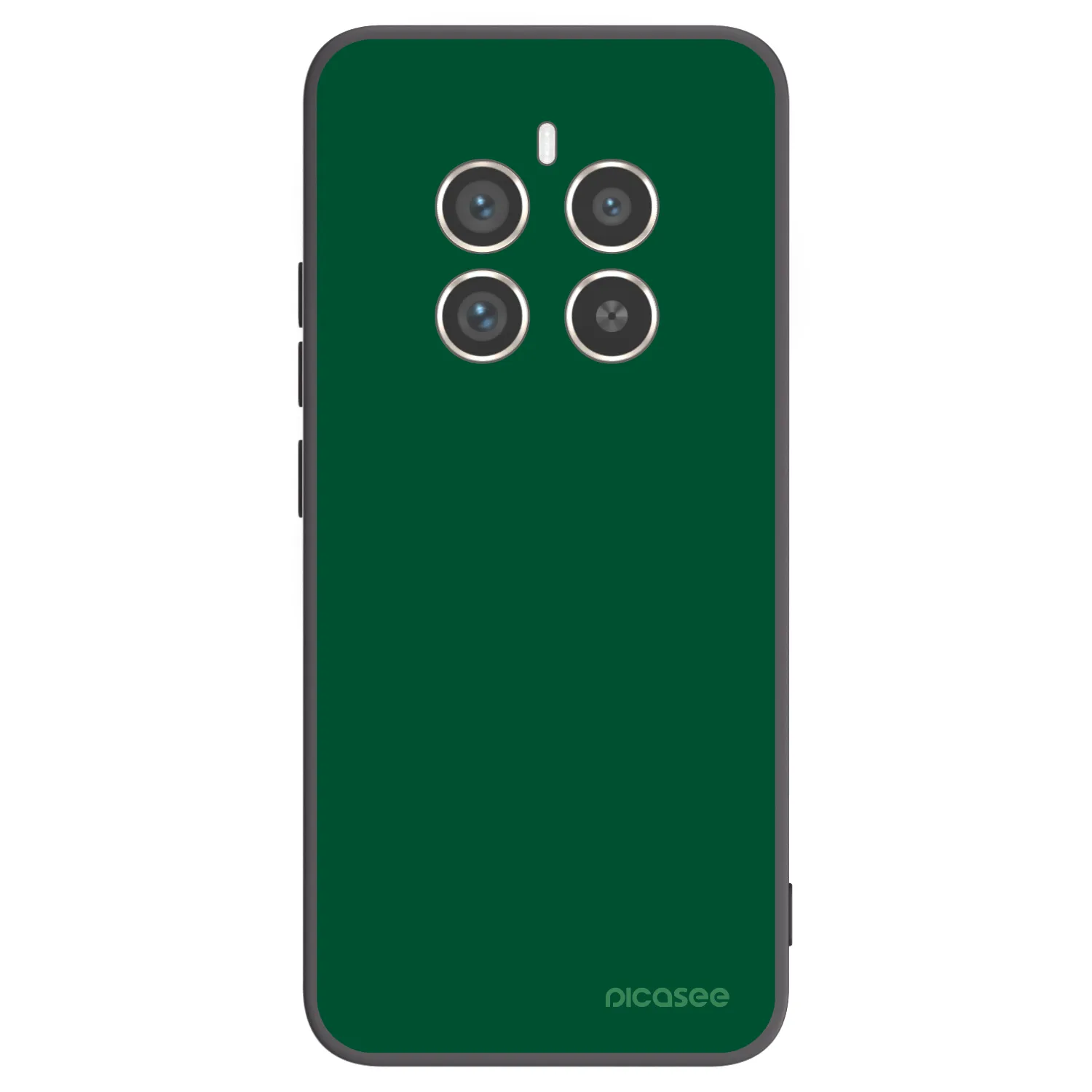 Picasee fekete szilikon tok az alábbi mobiltelefonokra Realme 12 Pro 5G - Green Gleam