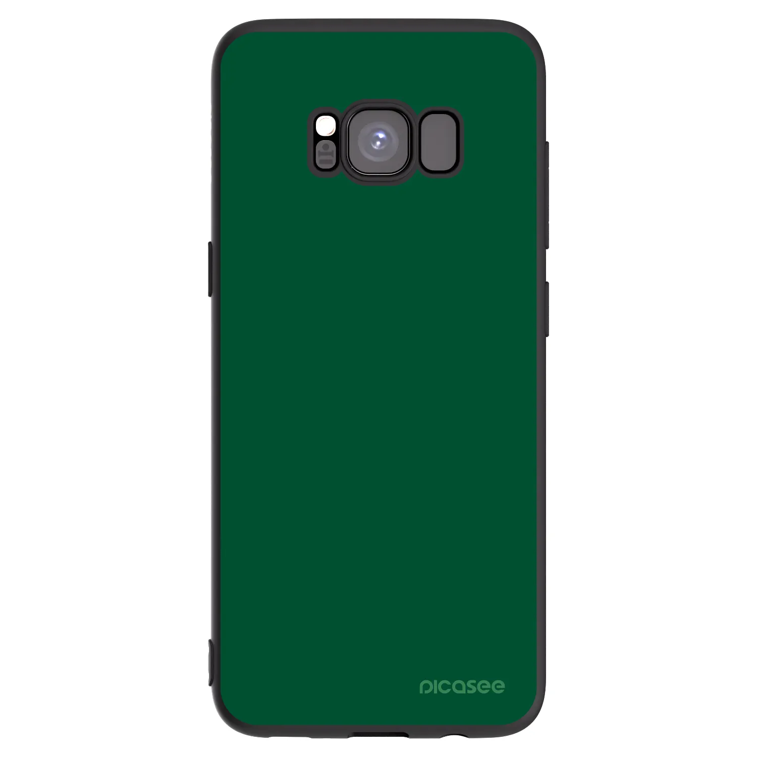 Picasee fekete szilikon tok az alábbi mobiltelefonokra Samsung Galaxy S8 G950F - Green Gleam