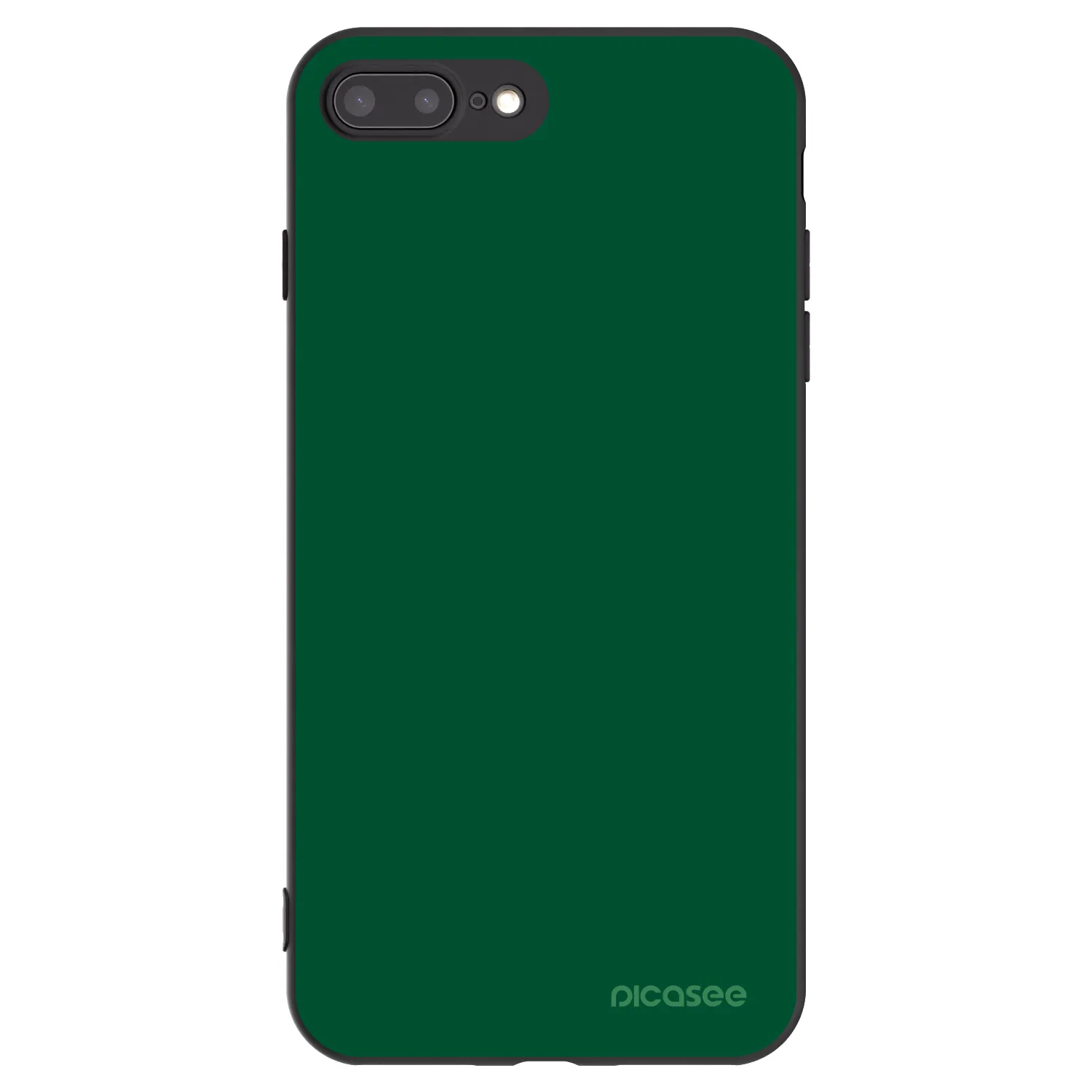 Picasee fekete szilikon tok az alábbi mobiltelefonokra Apple iPhone 8 Plus - Green Gleam