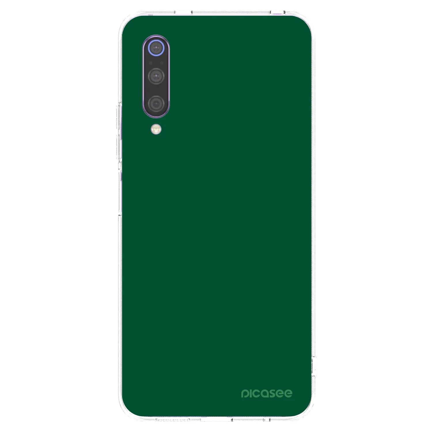 Picasee átlátszó szilikon tok az alábbi mobiltelefonokra Xiaomi Mi 9 - Green Gleam