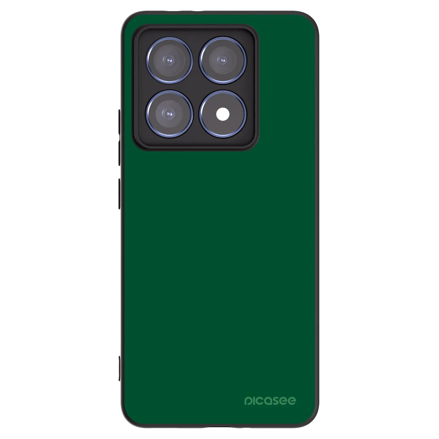 Picasee fekete szilikon tok az alábbi mobiltelefonokra Xiaomi 14T Pro - Green Gleam