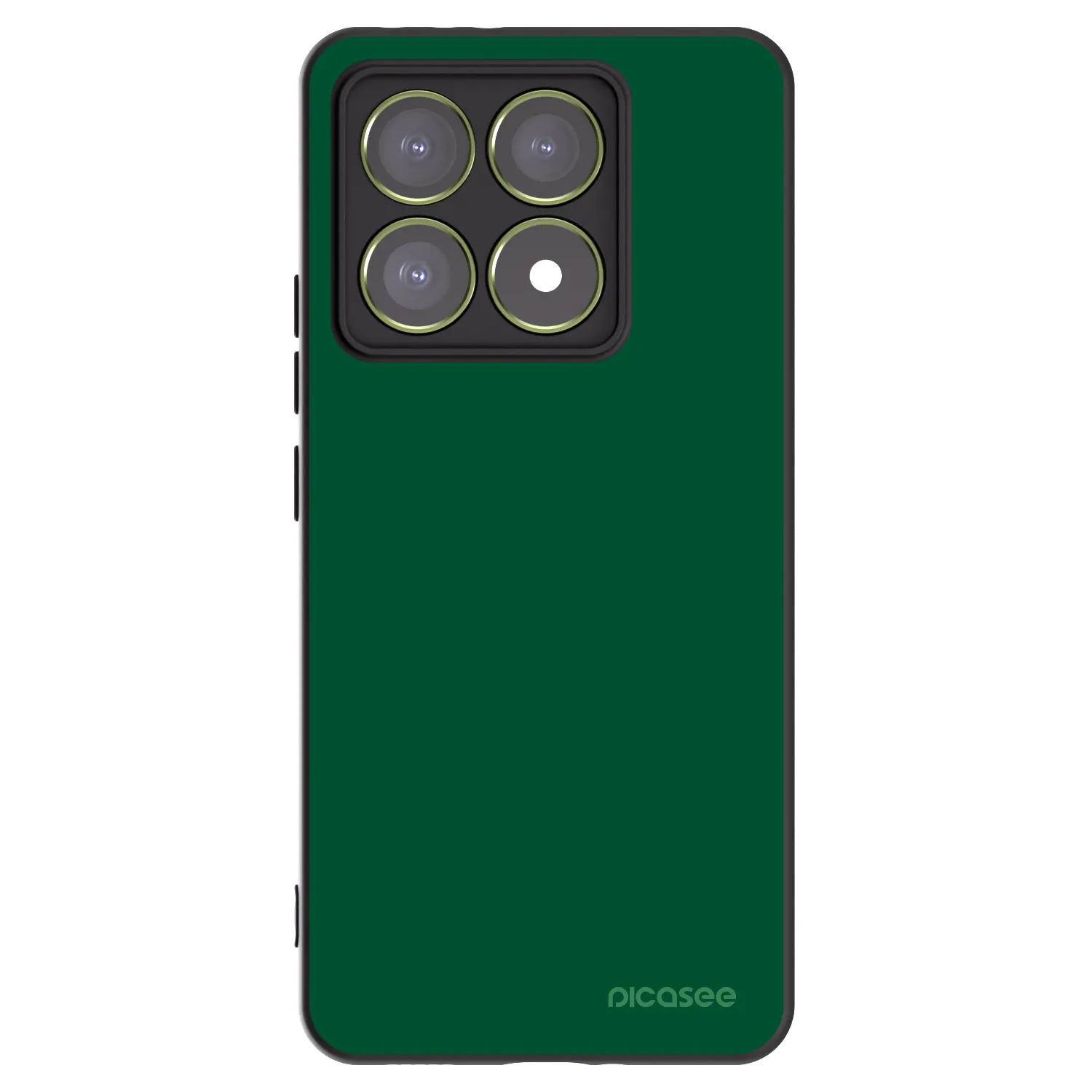 Picasee fekete szilikon tok az alábbi mobiltelefonokra Xiaomi 14T - Green Gleam