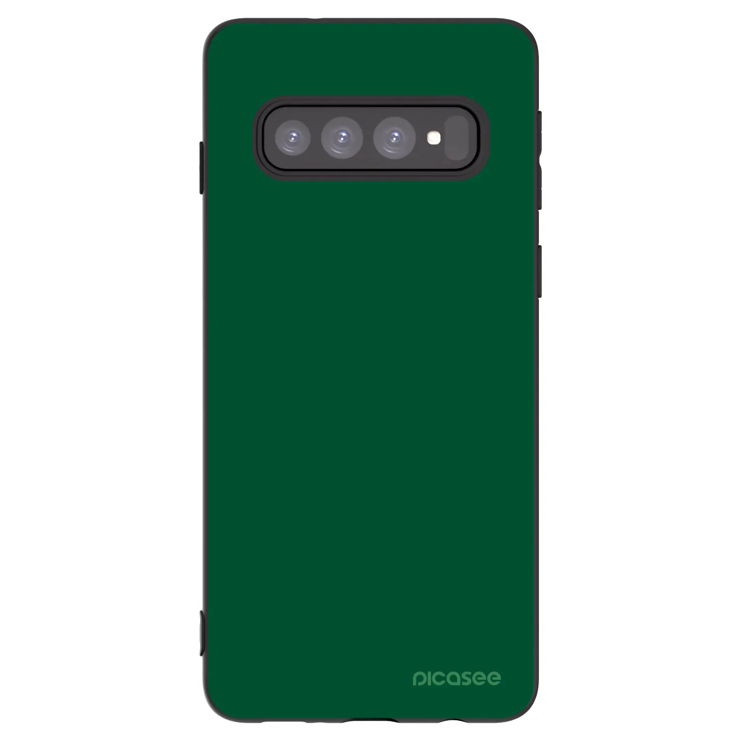 Picasee fekete szilikon tok az alábbi mobiltelefonokra Samsung Galaxy S10 G973 - Green Gleam