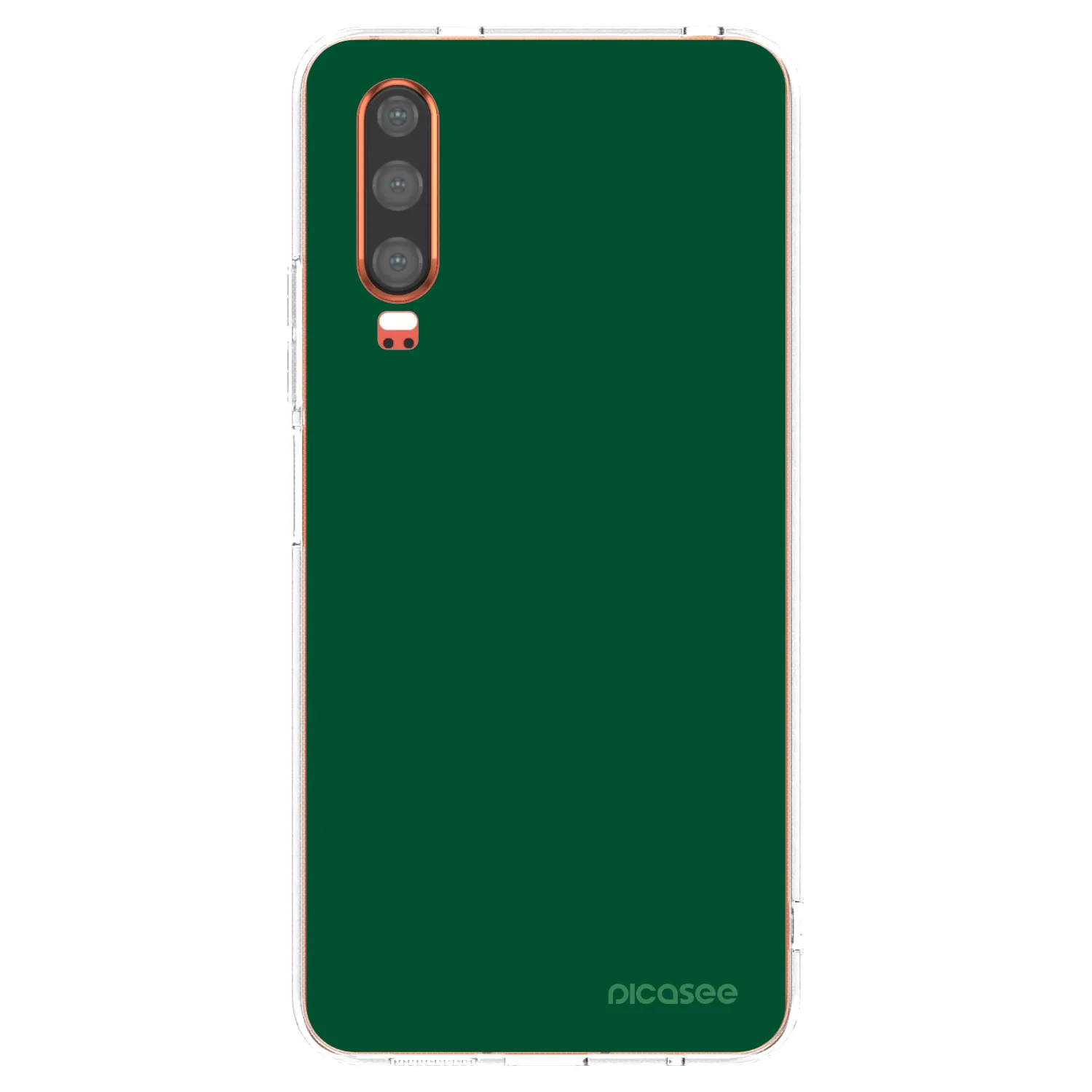 Picasee átlátszó szilikon tok az alábbi mobiltelefonokra Huawei P30 - Green Gleam