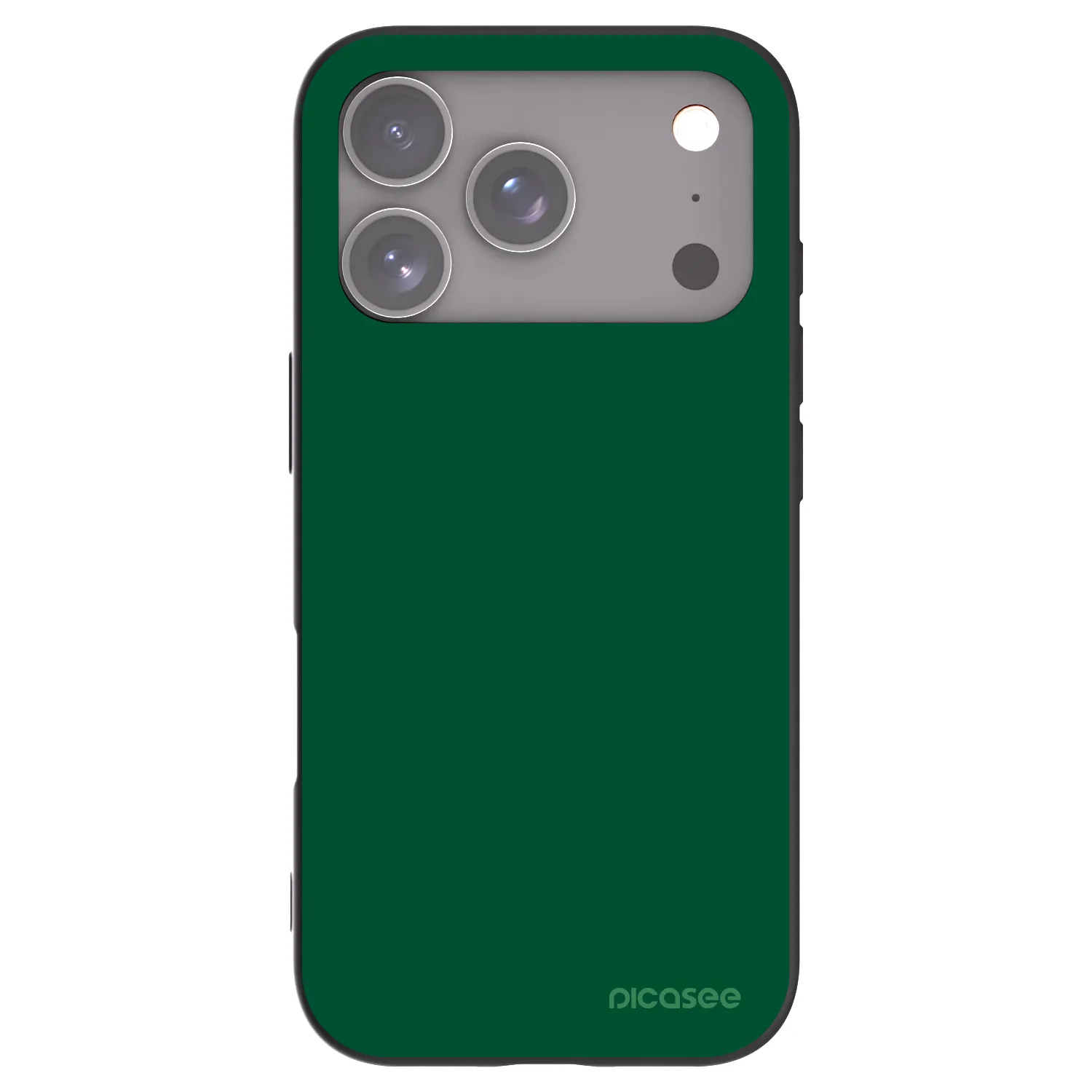 Picasee fekete szilikon tok az alábbi mobiltelefonokra Apple iPhone 17 Pro - Green Gleam
