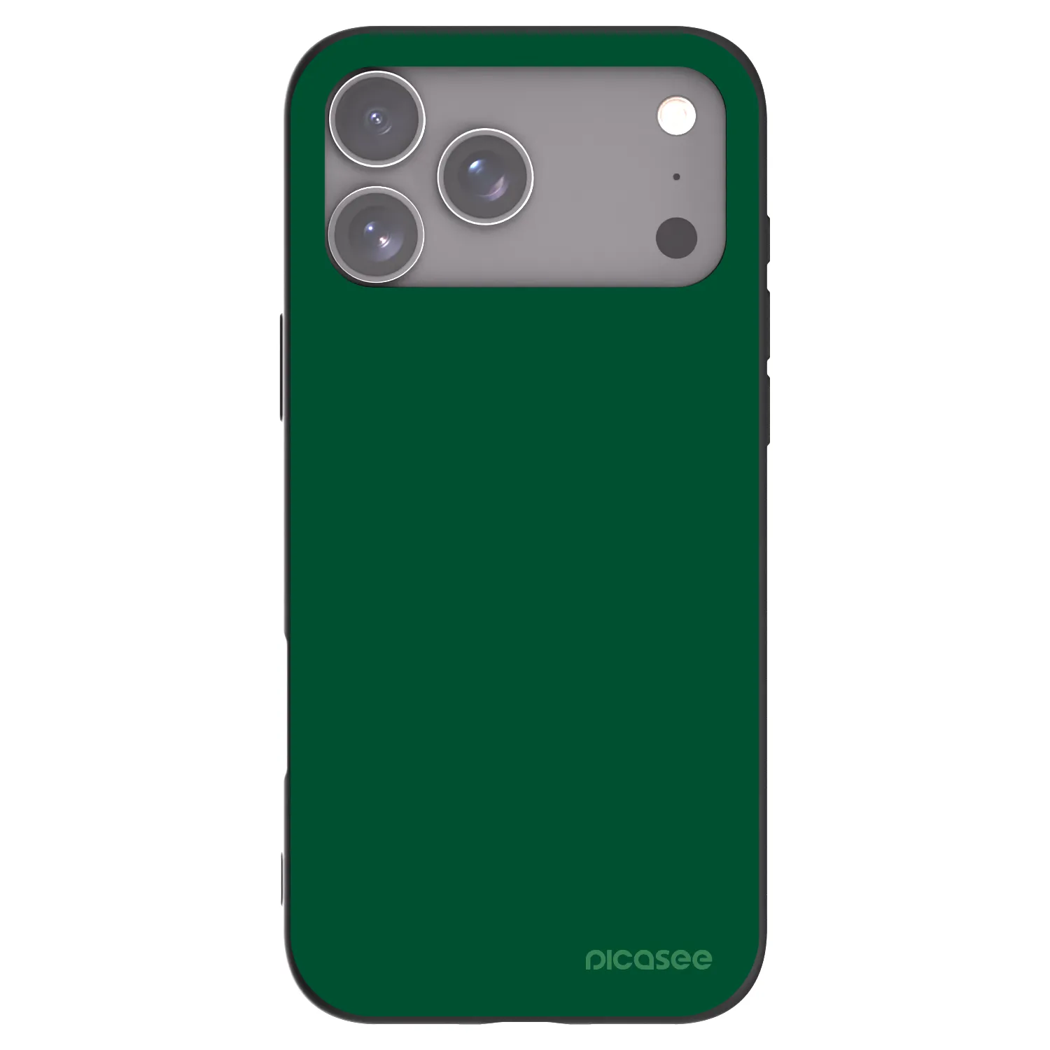 Picasee fekete szilikon tok az alábbi mobiltelefonokra Apple iPhone 17 Pro Max - Green Gleam