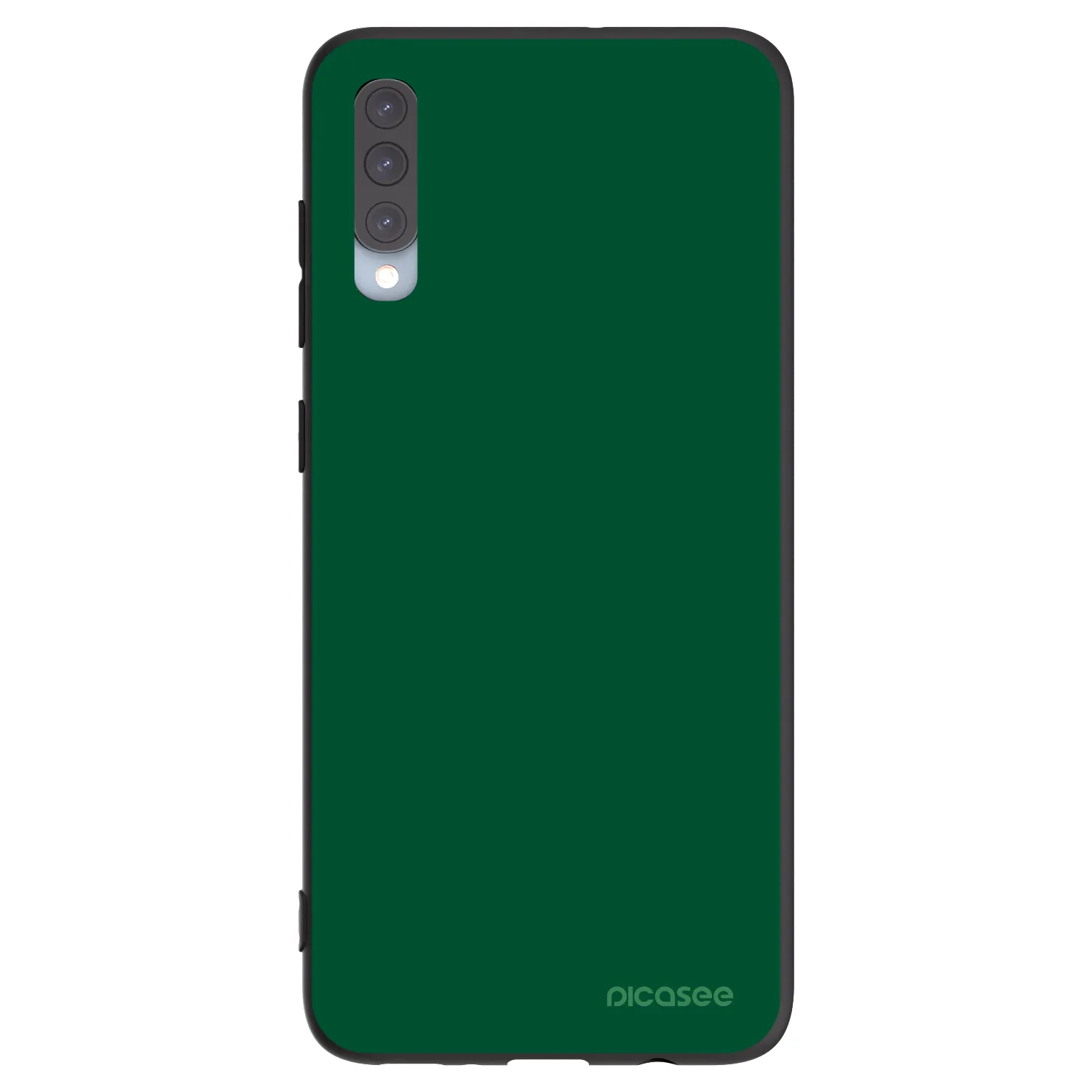 Picasee fekete szilikon tok az alábbi mobiltelefonokra Samsung Galaxy A70 A705F - Green Gleam