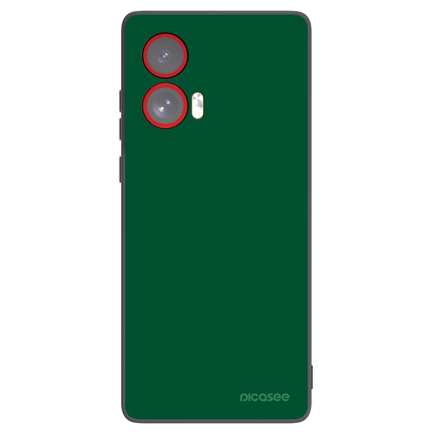 Picasee fekete szilikon tok az alábbi mobiltelefonokra Motorola Edge 50 Fusion - Green Gleam