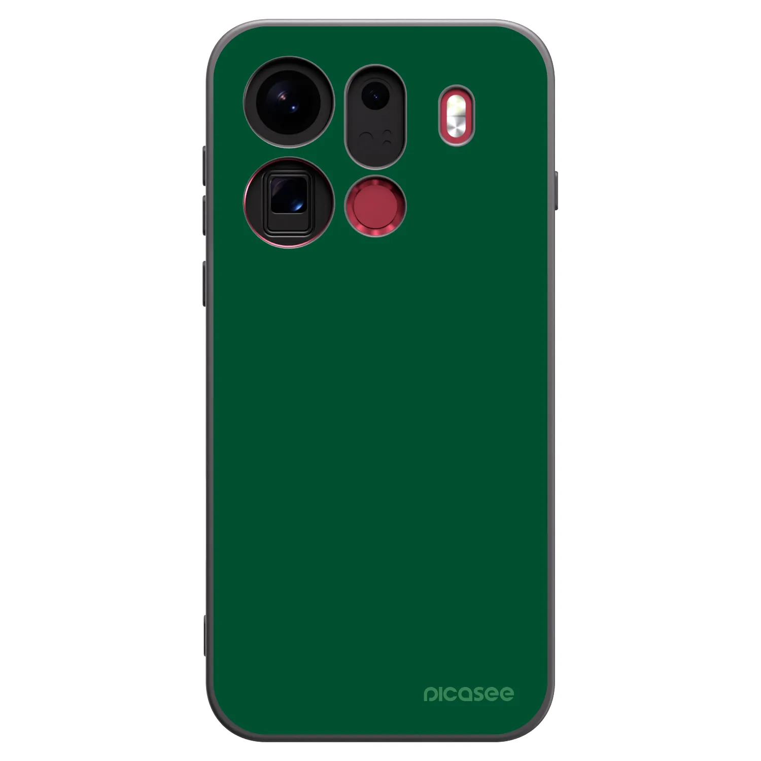 Picasee fekete szilikon tok az alábbi mobiltelefonokra OPPO Find X9 Pro - Green Gleam