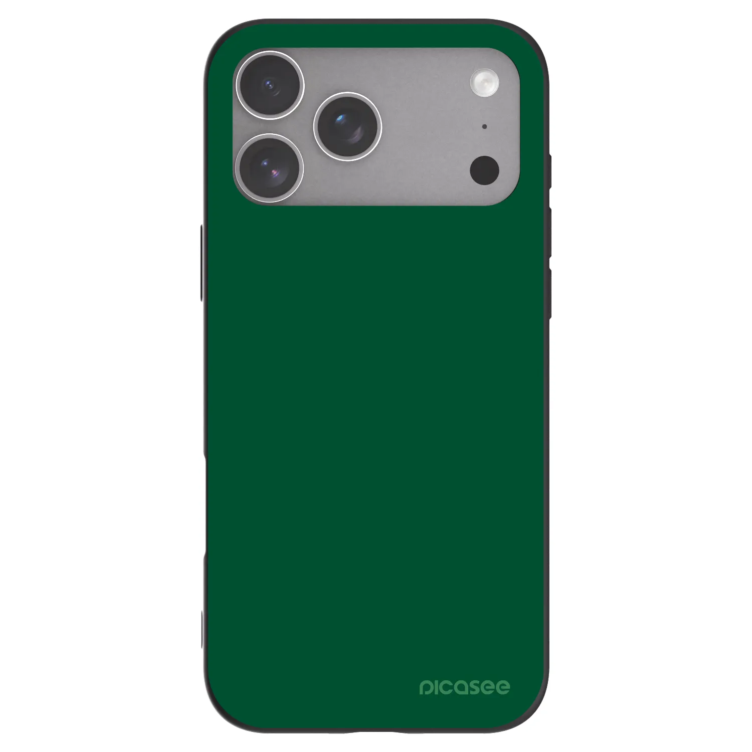 Picasee fekete szilikon tok az alábbi mobiltelefonokra Apple iPhone 18 Pro Max - Green Gleam