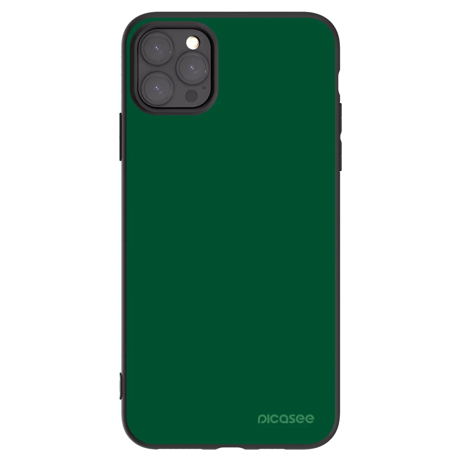 Picasee fekete szilikon tok az alábbi mobiltelefonokra Apple iPhone 11 Pro Max - Green Gleam