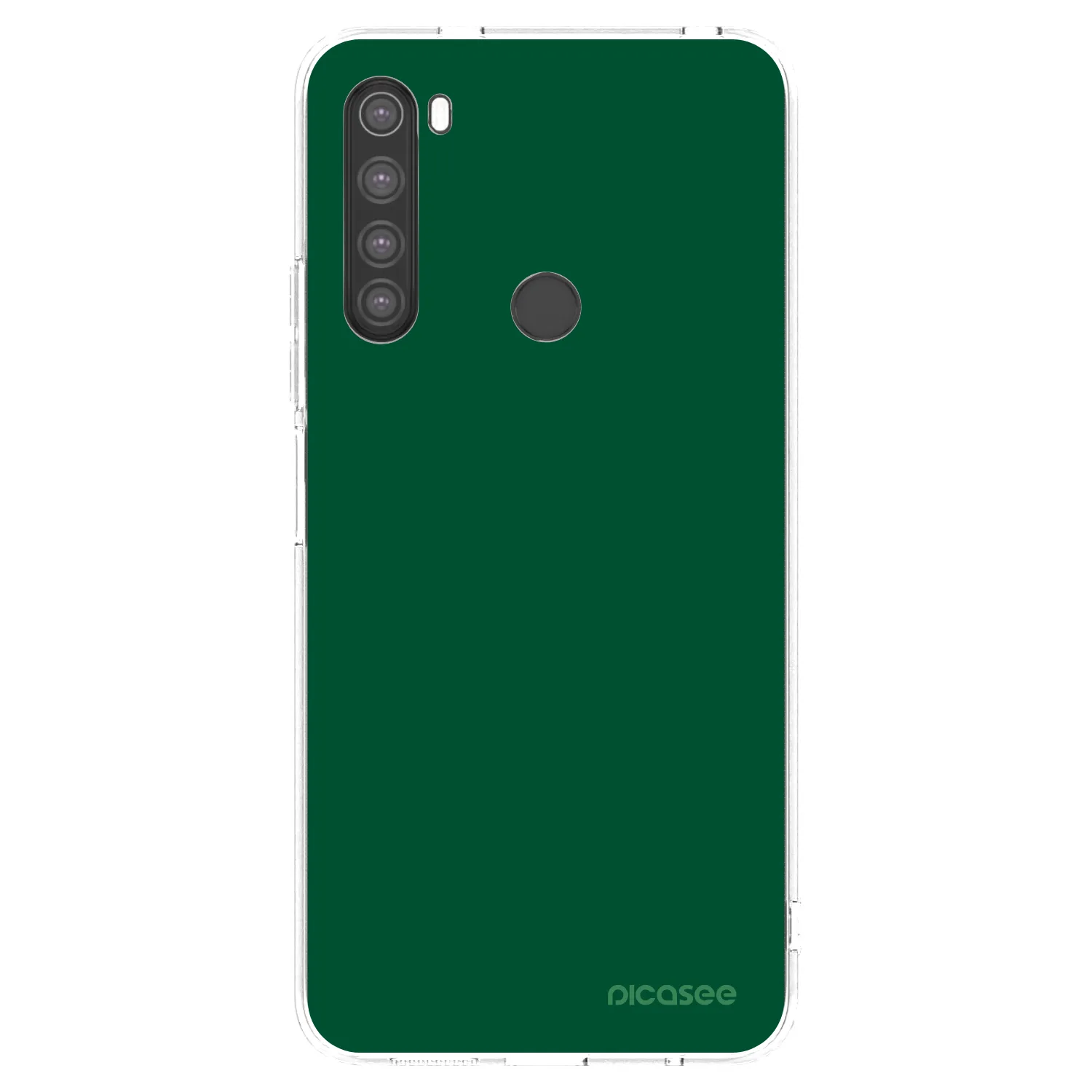 Picasee átlátszó szilikon tok az alábbi mobiltelefonokra Xiaomi Redmi Note 8 - Green Gleam