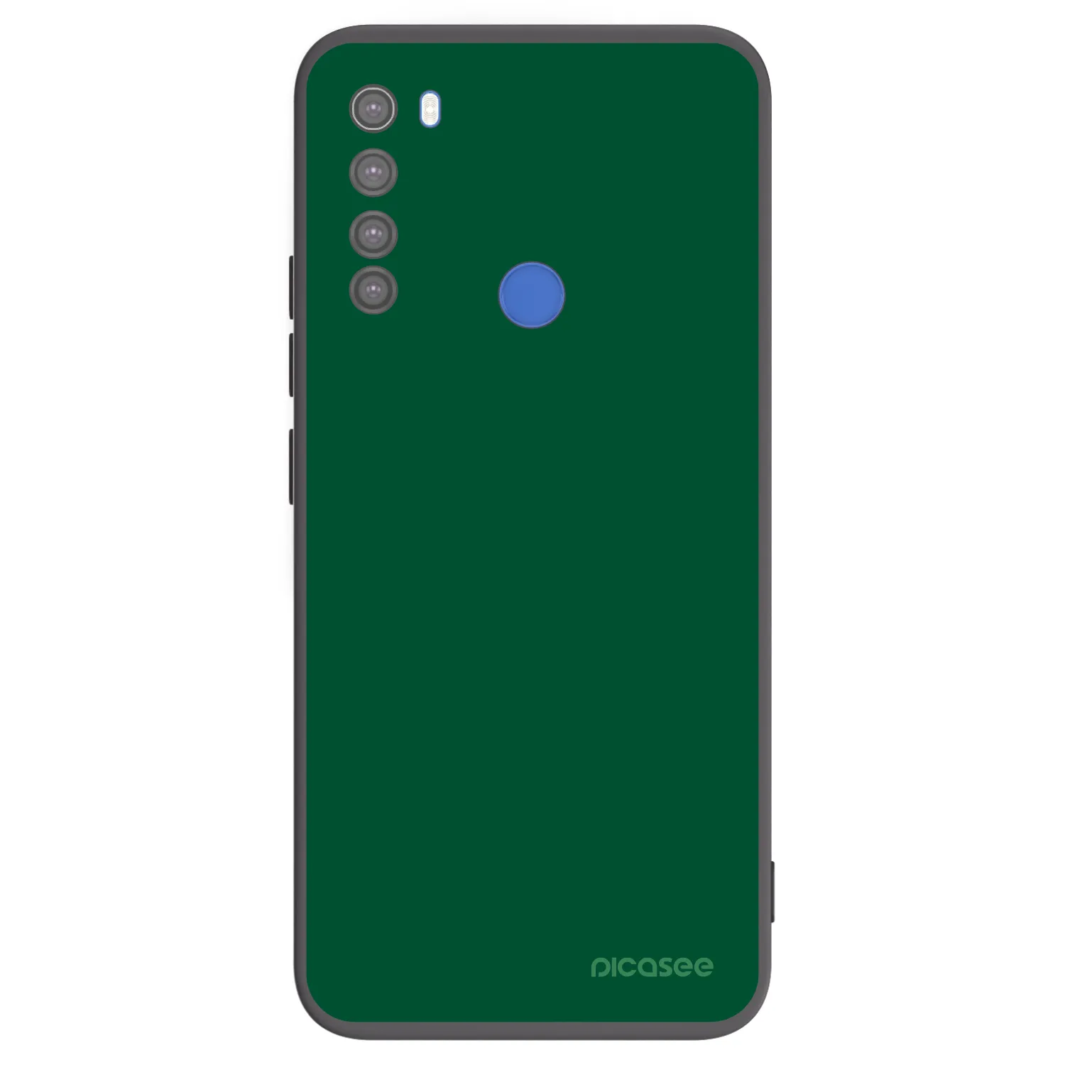 Picasee fekete szilikon tok az alábbi mobiltelefonokra Xiaomi Redmi Note 8T - Green Gleam