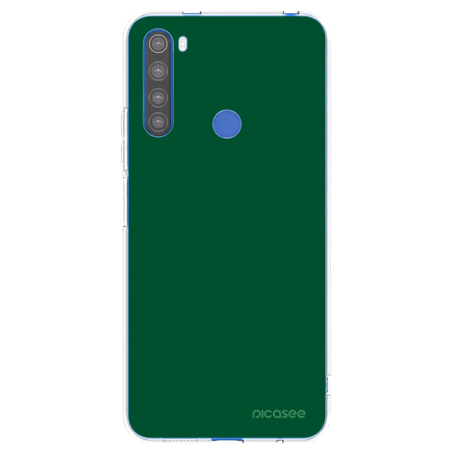 Picasee átlátszó szilikon tok az alábbi mobiltelefonokra Xiaomi Redmi Note 8T - Green Gleam