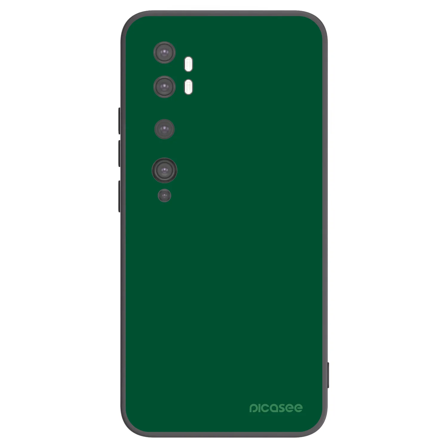 Picasee fekete szilikon tok az alábbi mobiltelefonokra Xiaomi Mi Note 10 (Pro) - Green Gleam
