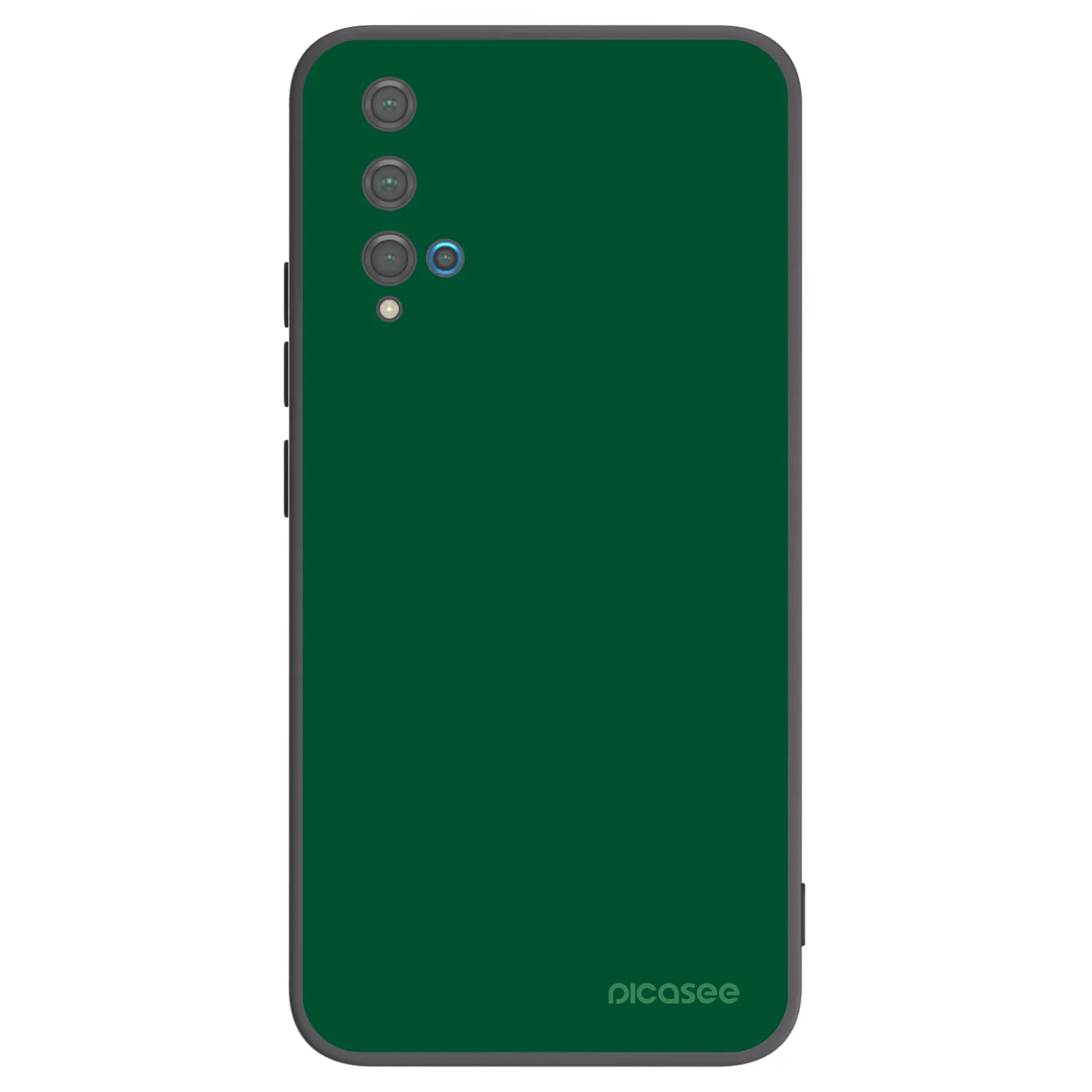 Picasee fekete szilikon tok az alábbi mobiltelefonokra Huawei Nova 5T - Green Gleam