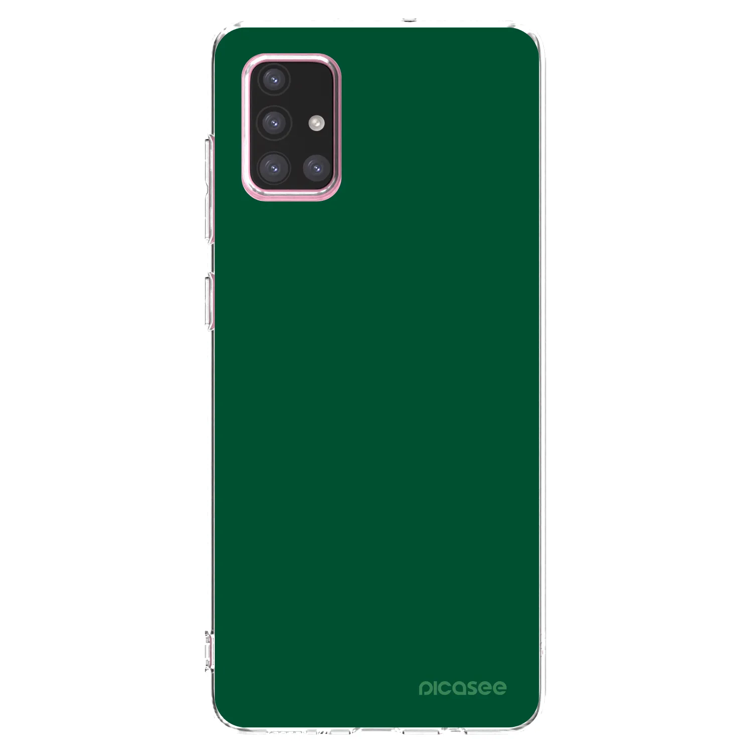 Picasee átlátszó szilikon tok az alábbi mobiltelefonokra Samsung Galaxy A71 A715F - Green Gleam