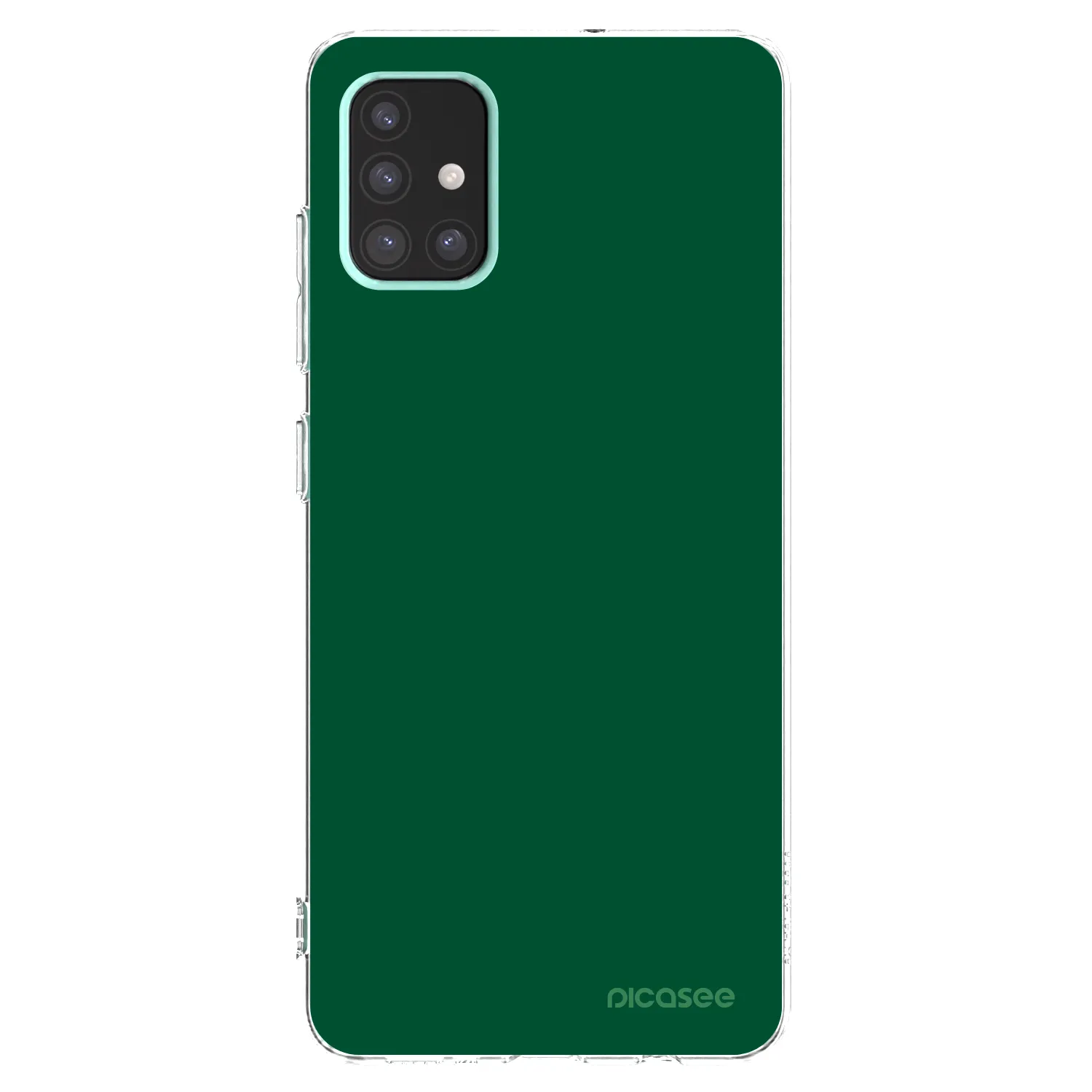 Picasee átlátszó szilikon tok az alábbi mobiltelefonokra Samsung Galaxy A51 A515F - Green Gleam