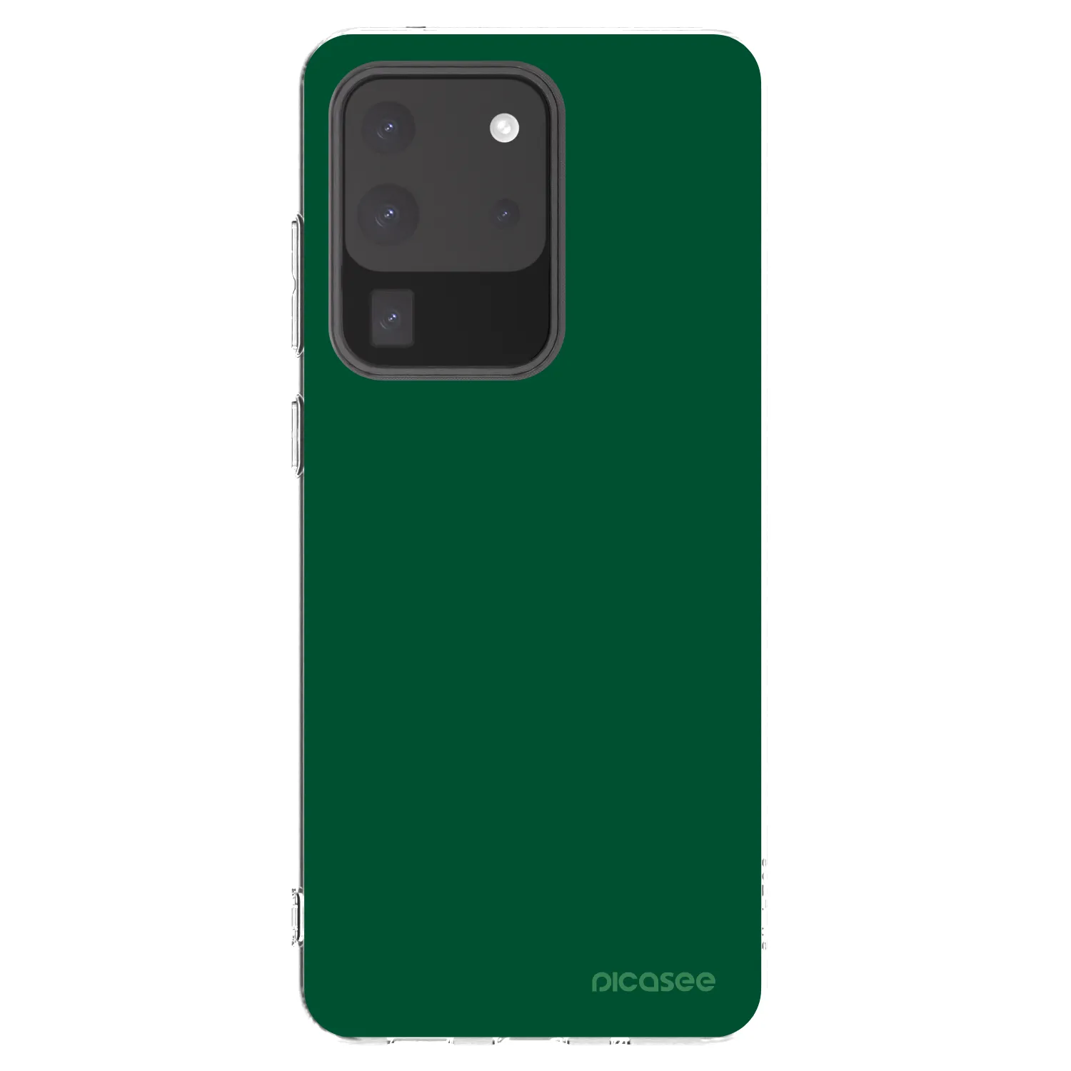 Picasee átlátszó szilikon tok az alábbi mobiltelefonokra Samsung Galaxy S20 Ultra 5G G988F - Green Gleam